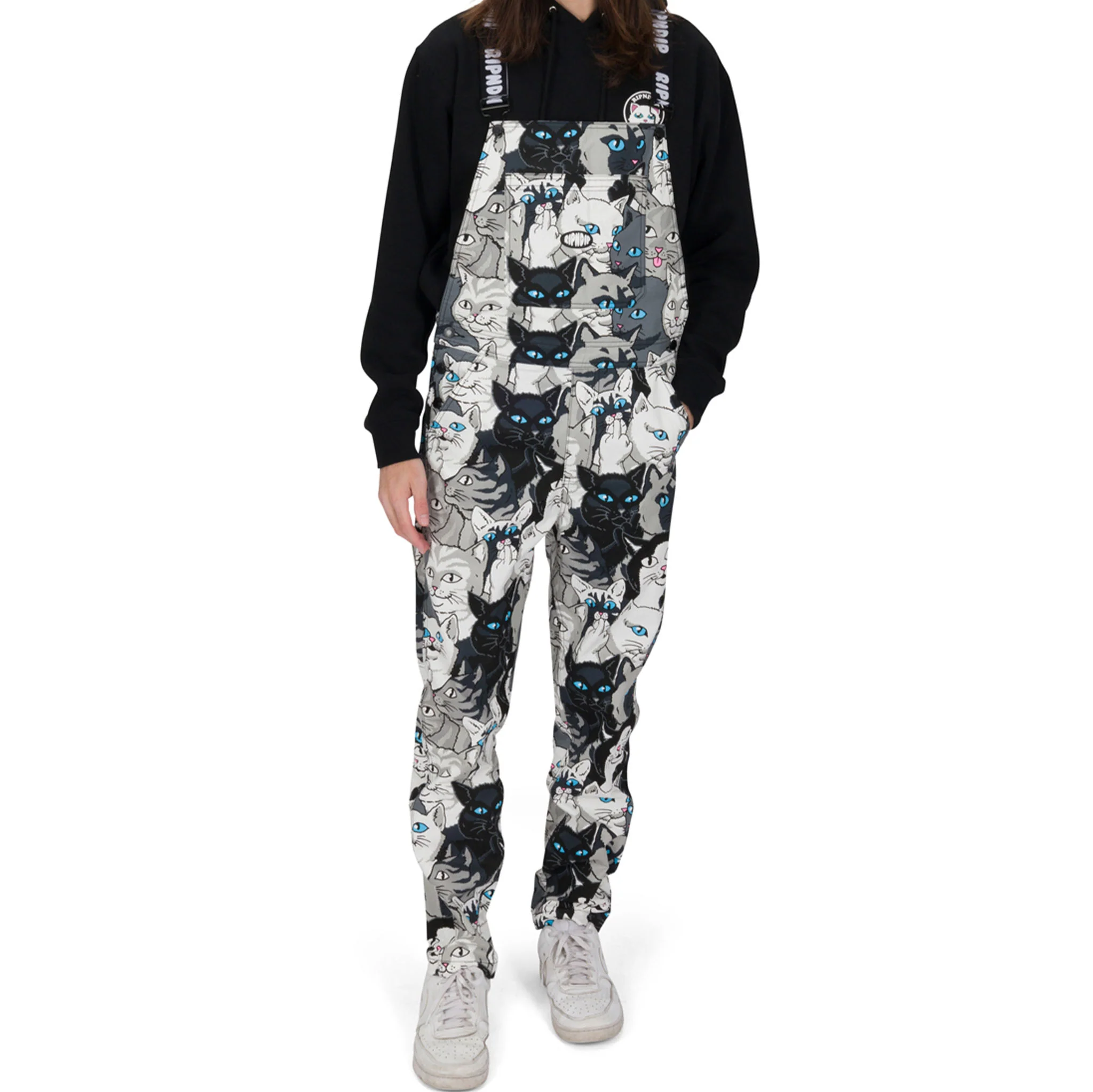 Family Tree Twill Overalls (Black) - Image 2