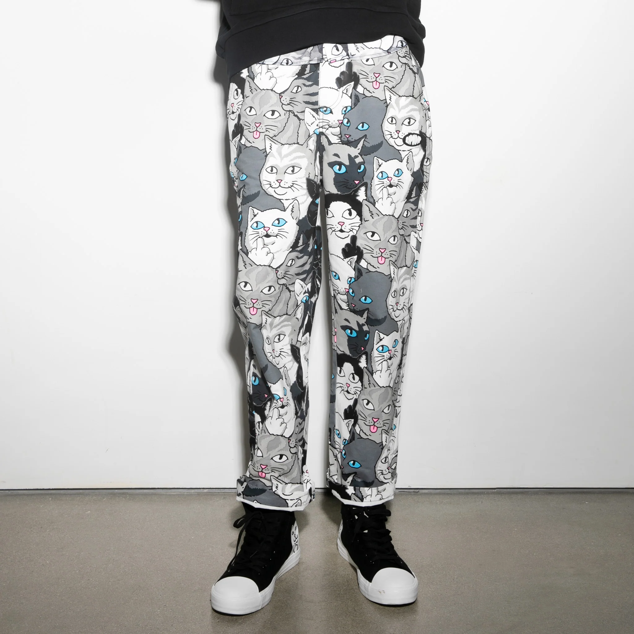 Family Tree Wide Leg Pants (Black) - Image 5