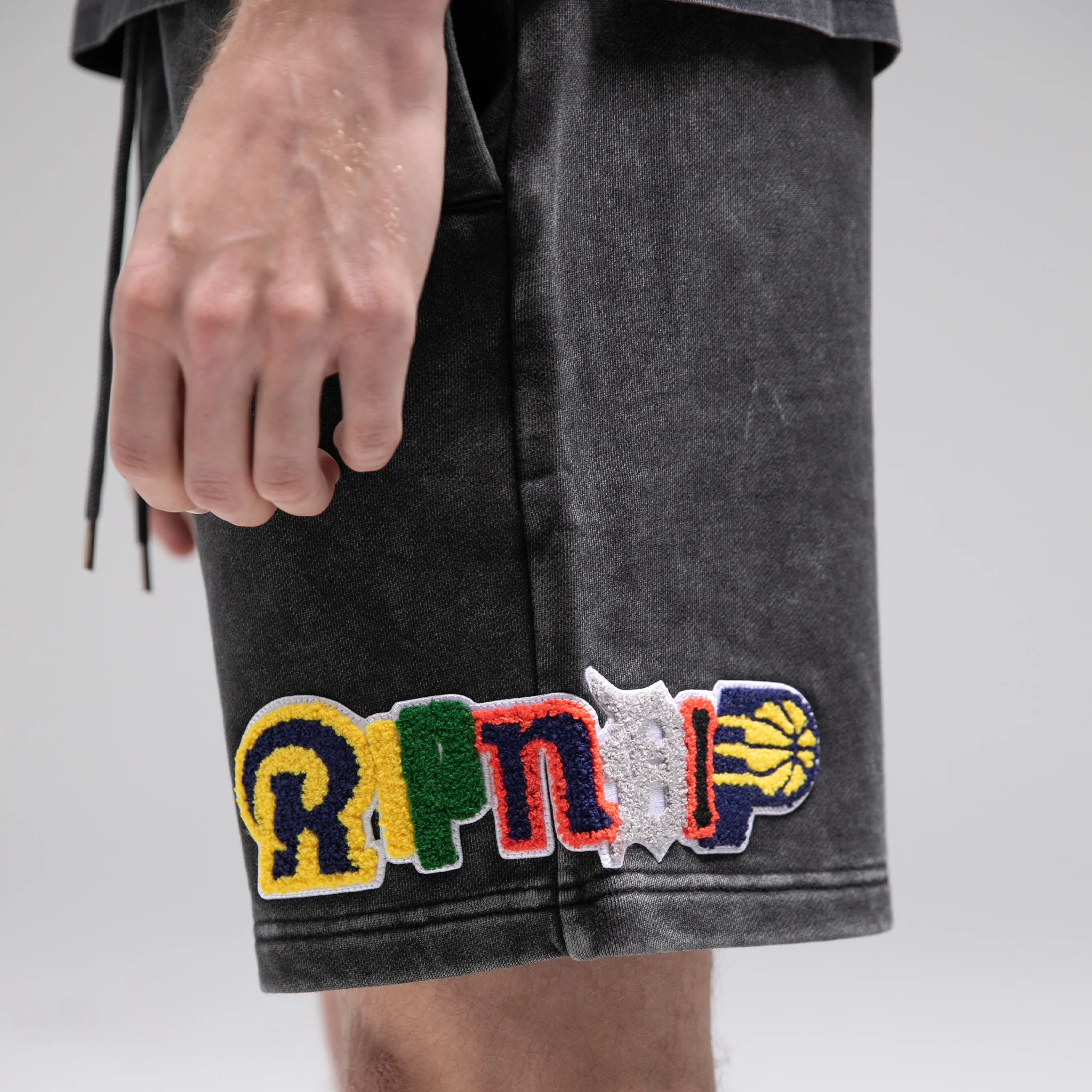 Fan Fave Sweatshorts (Black Wash) - Image 2