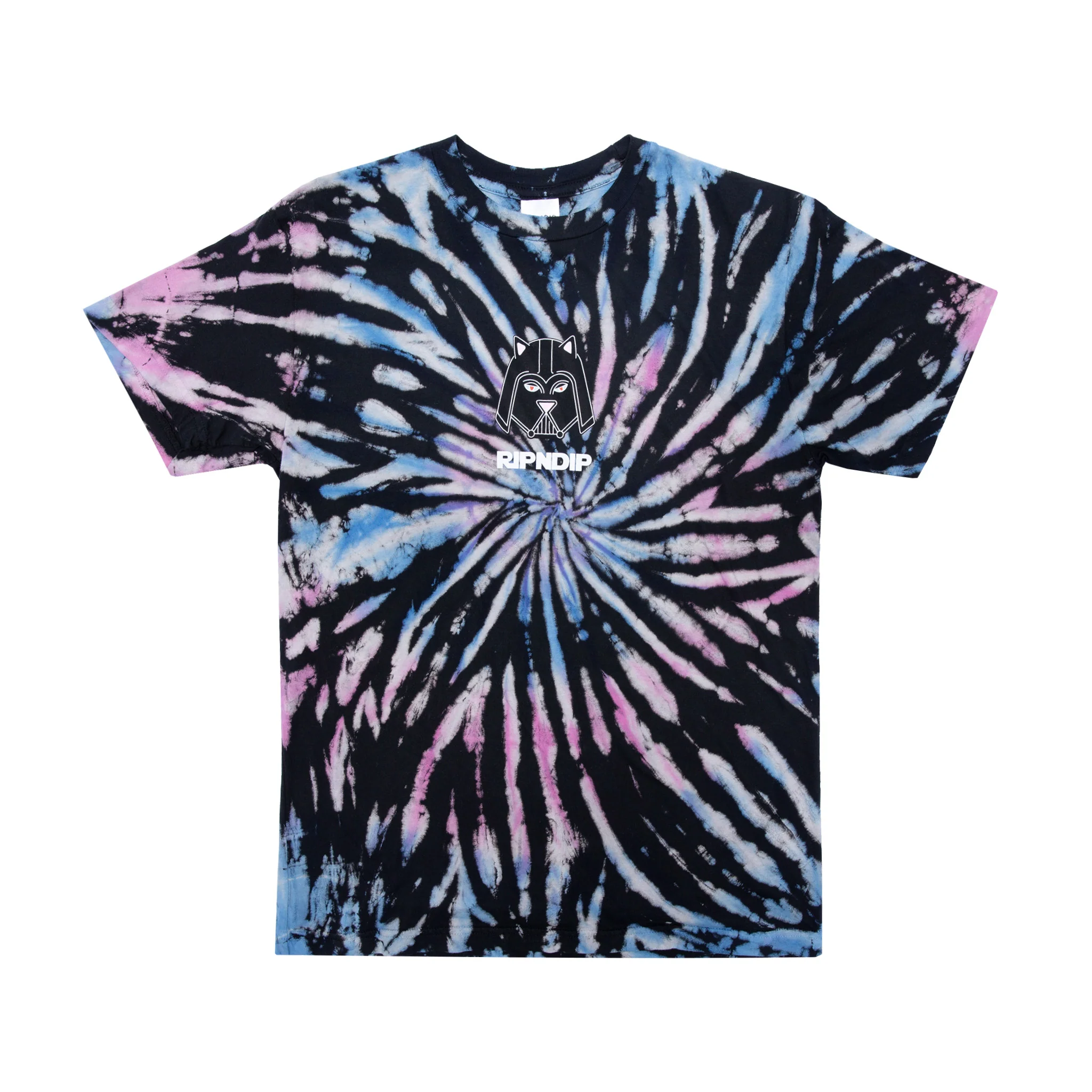 Far Far Away Tee (Black/Pink/Blue Spiral Dye) - Image 3