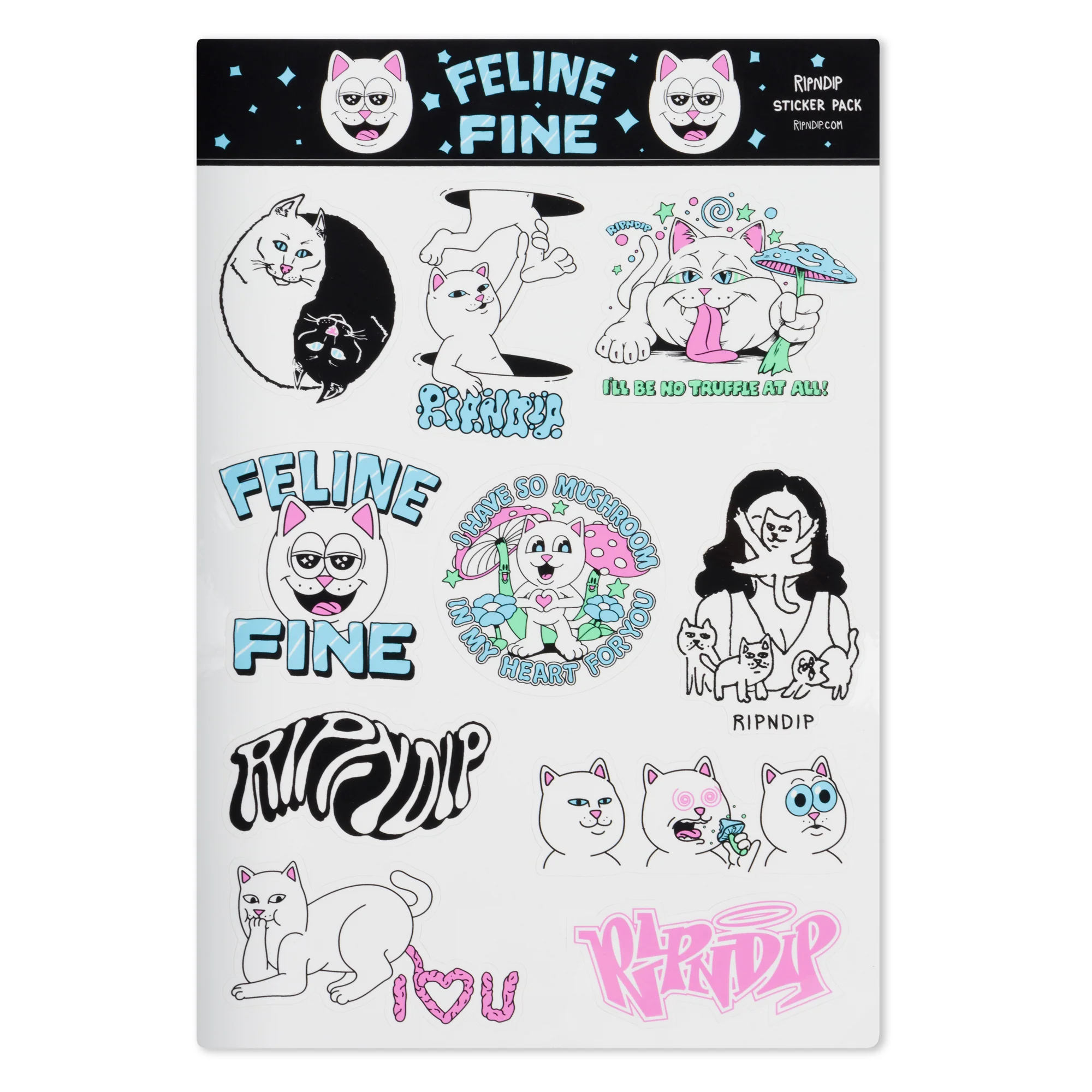 Feline Fine Sticker Sheet (Multi)