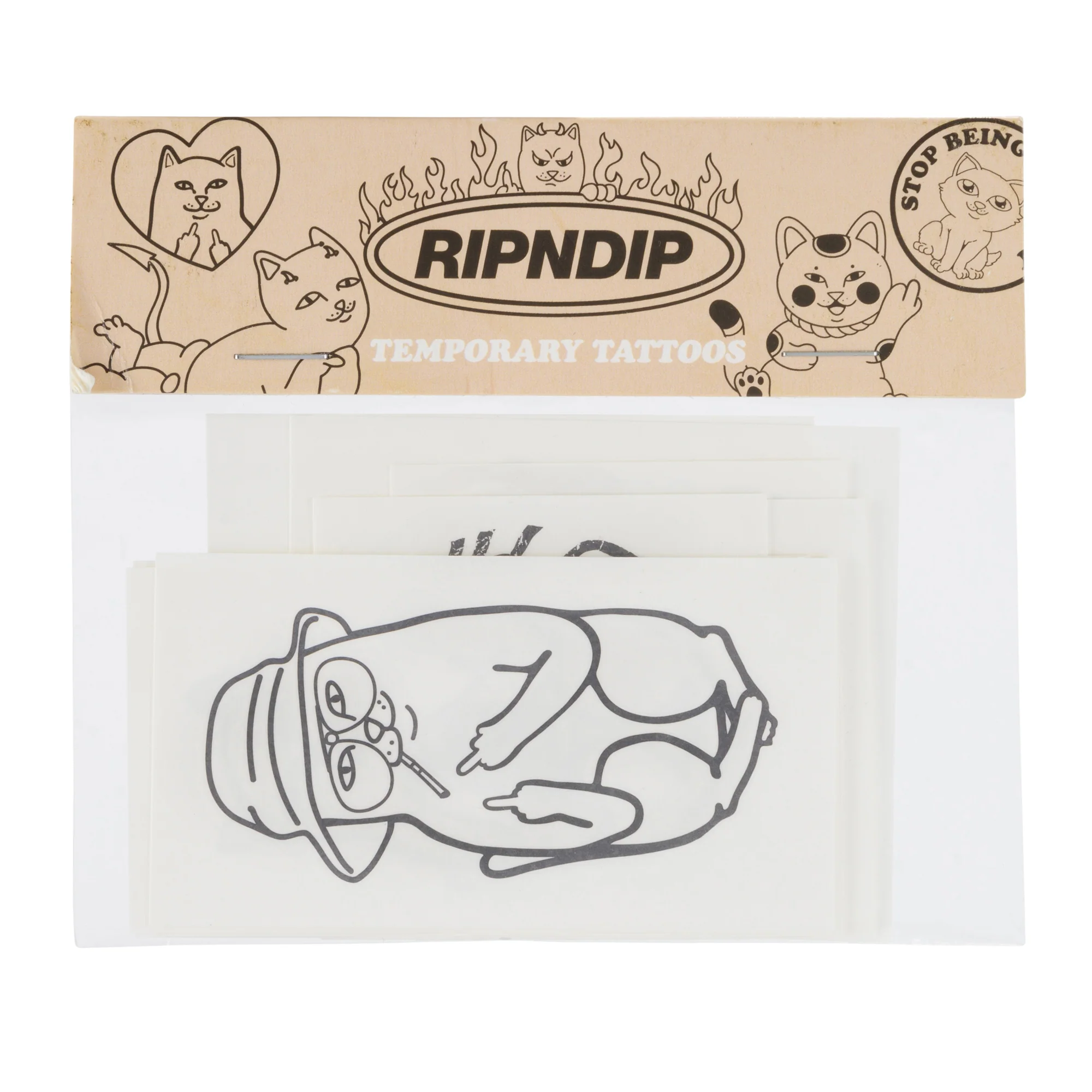 Field Of Nerms Temp Tattoo Pack (Black)