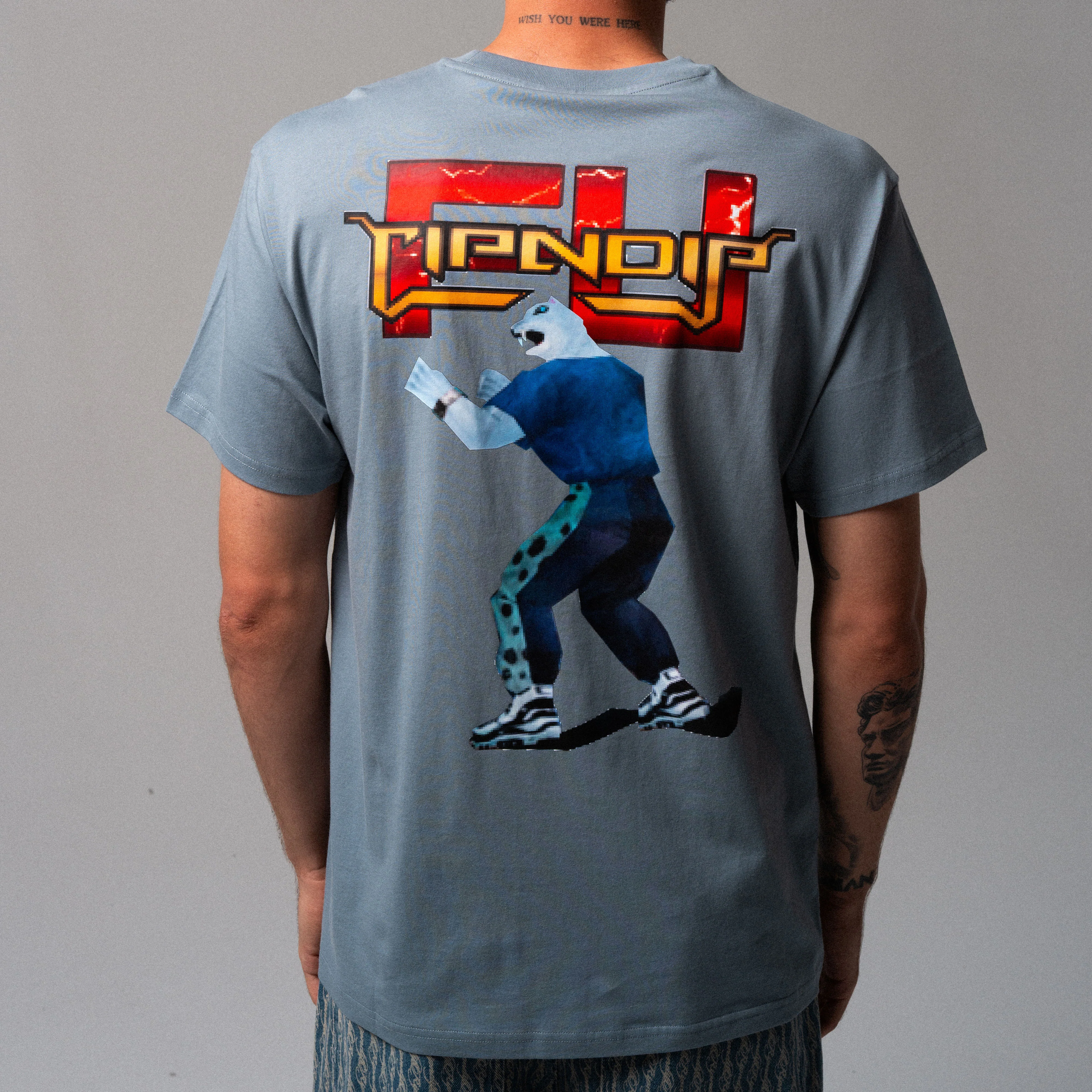 Fight Tee (Dusty Slate) - Image 2