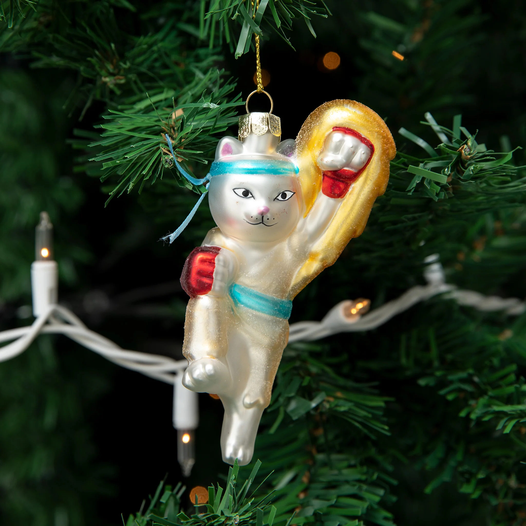 Final K.O Glitter Glass Ornament - Image 2
