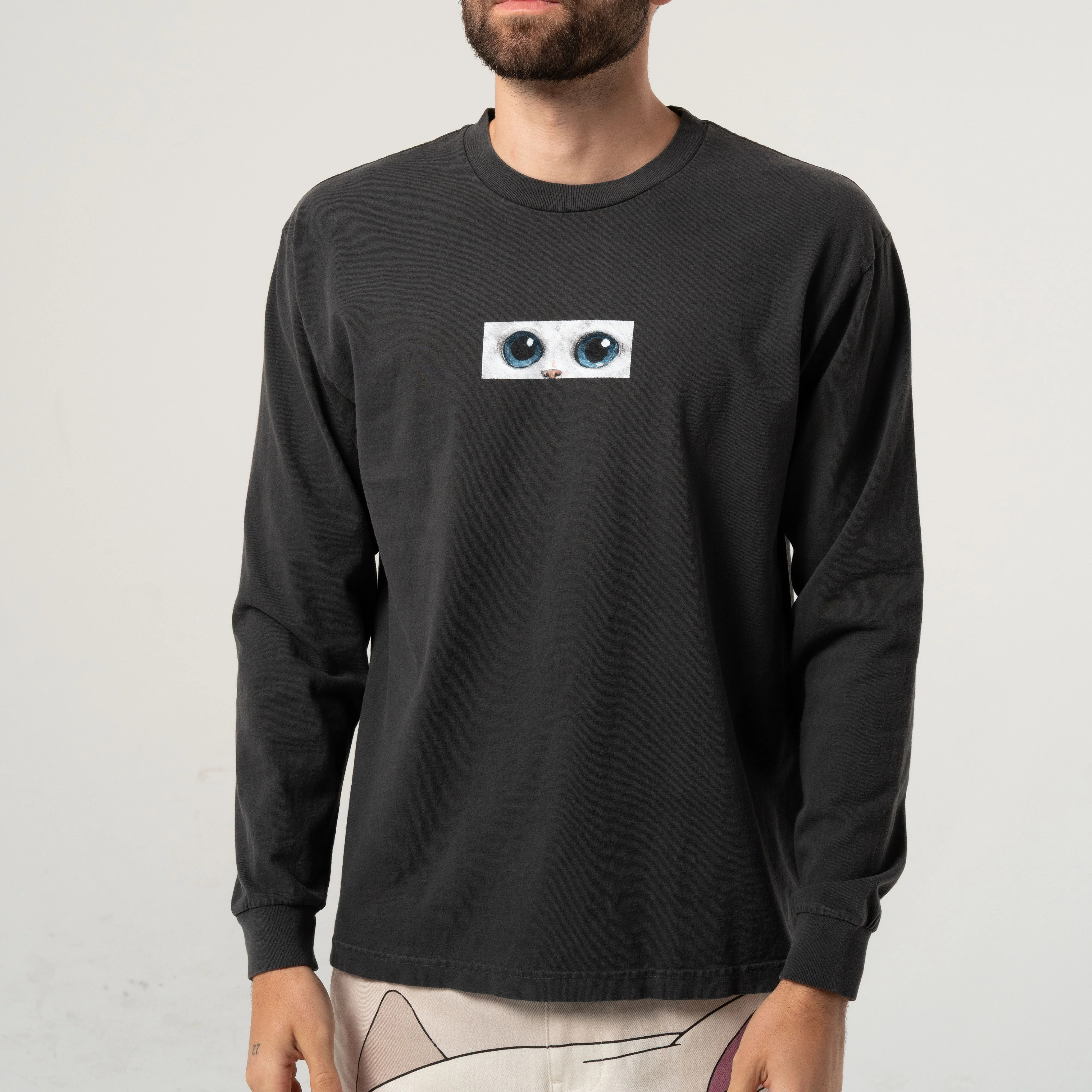 Find Out Long Sleeve (Charcoal Vintage Wash) - Image 3