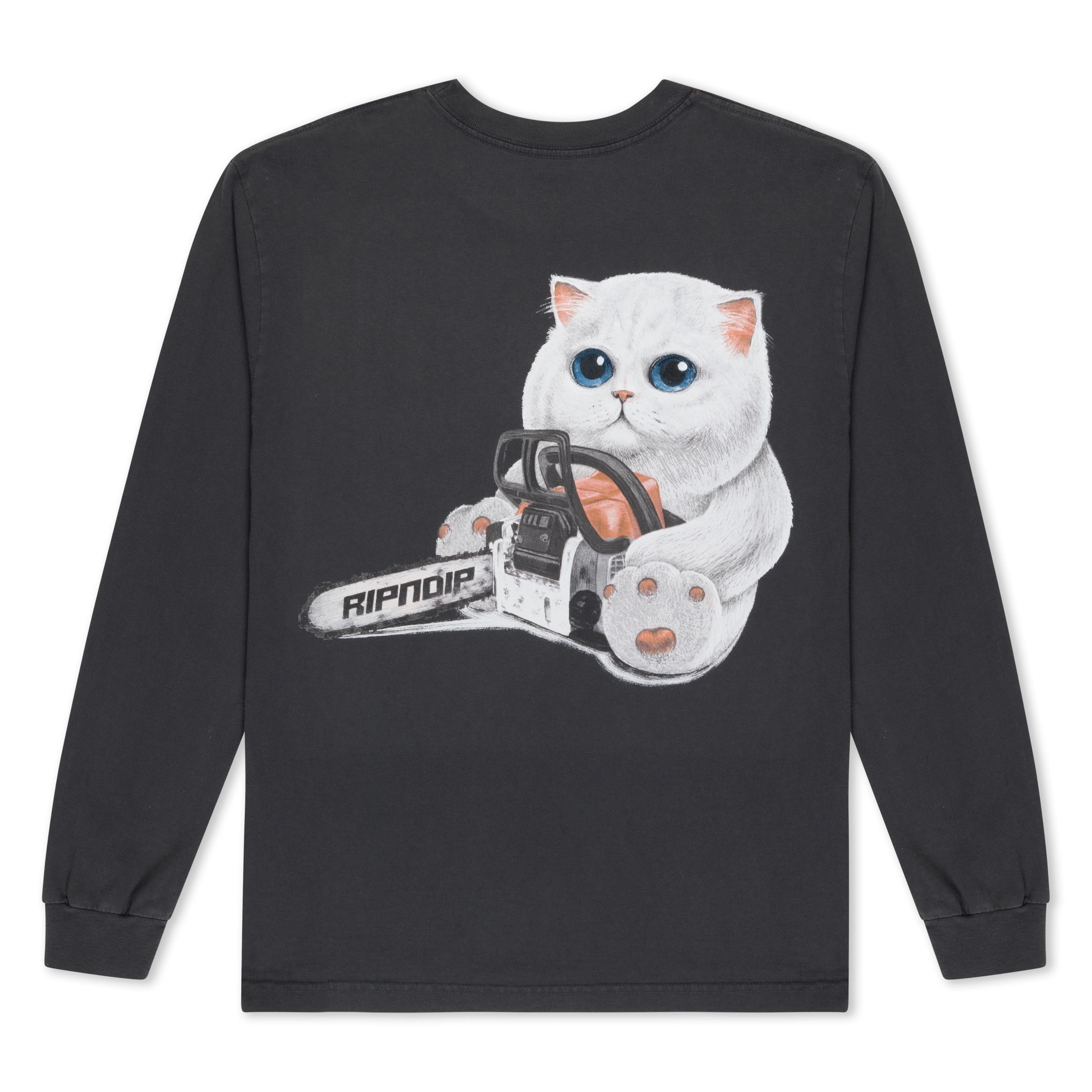 Find Out Long Sleeve (Charcoal Vintage Wash) - Image 5
