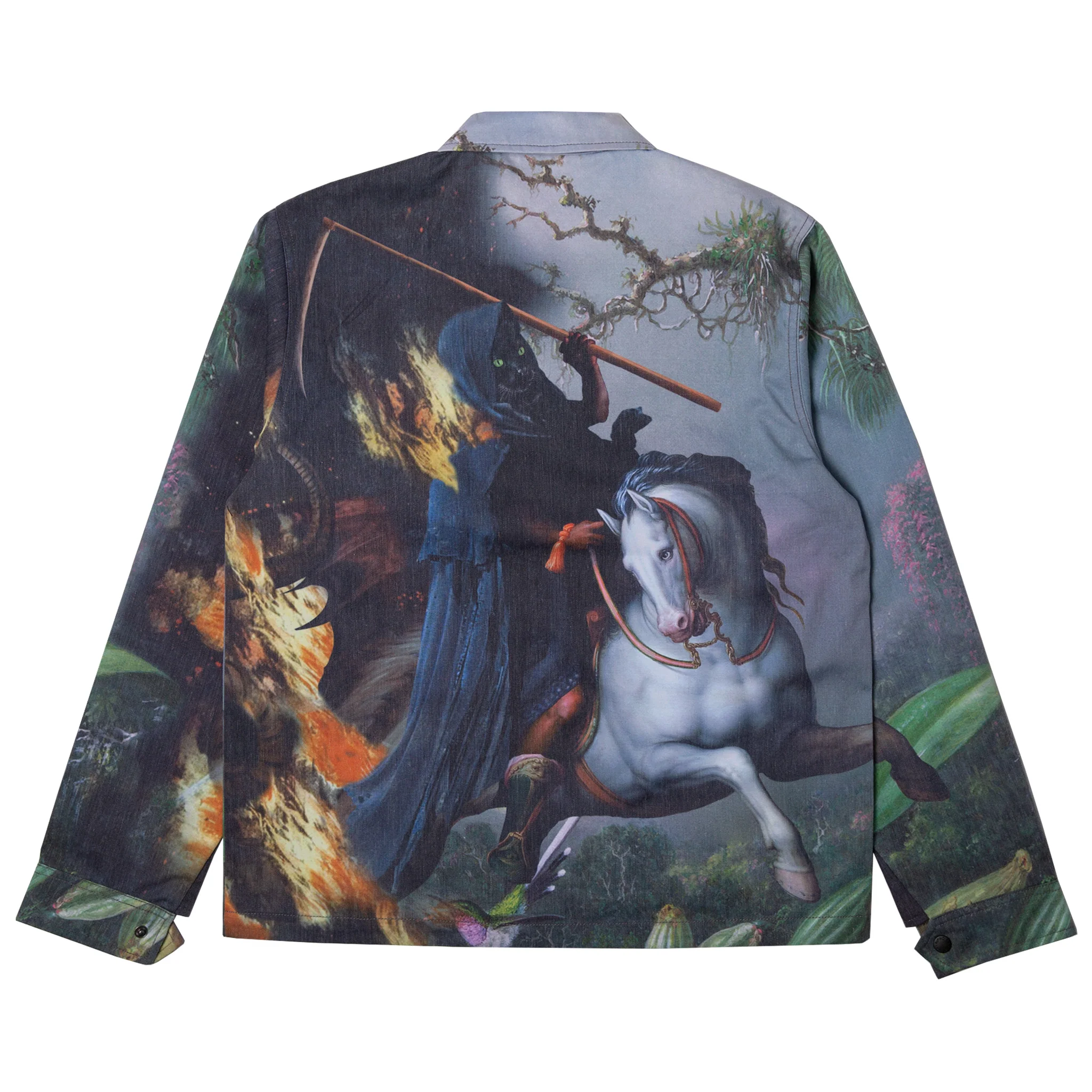 Fire & Desire Denim Coach Jacket (Multi) - Image 3