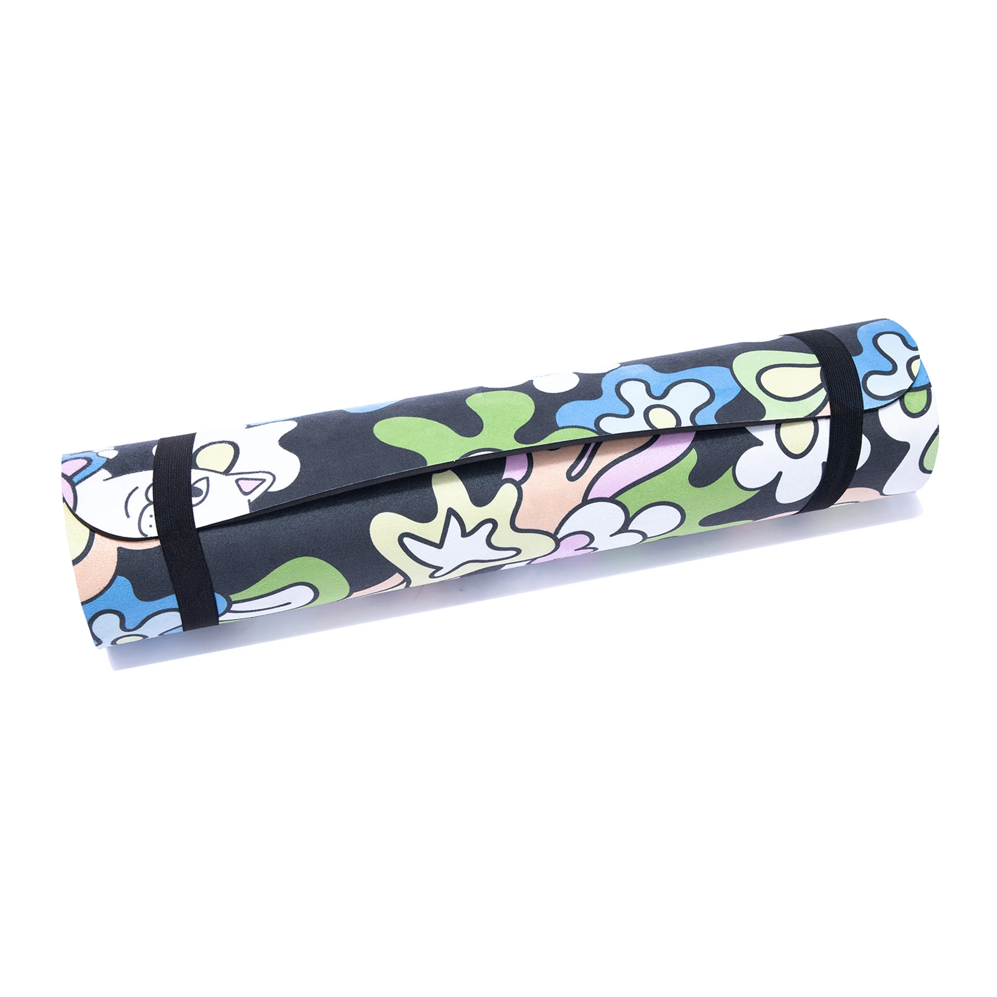 Flower Child Yoga Mat (Black) - Image 5
