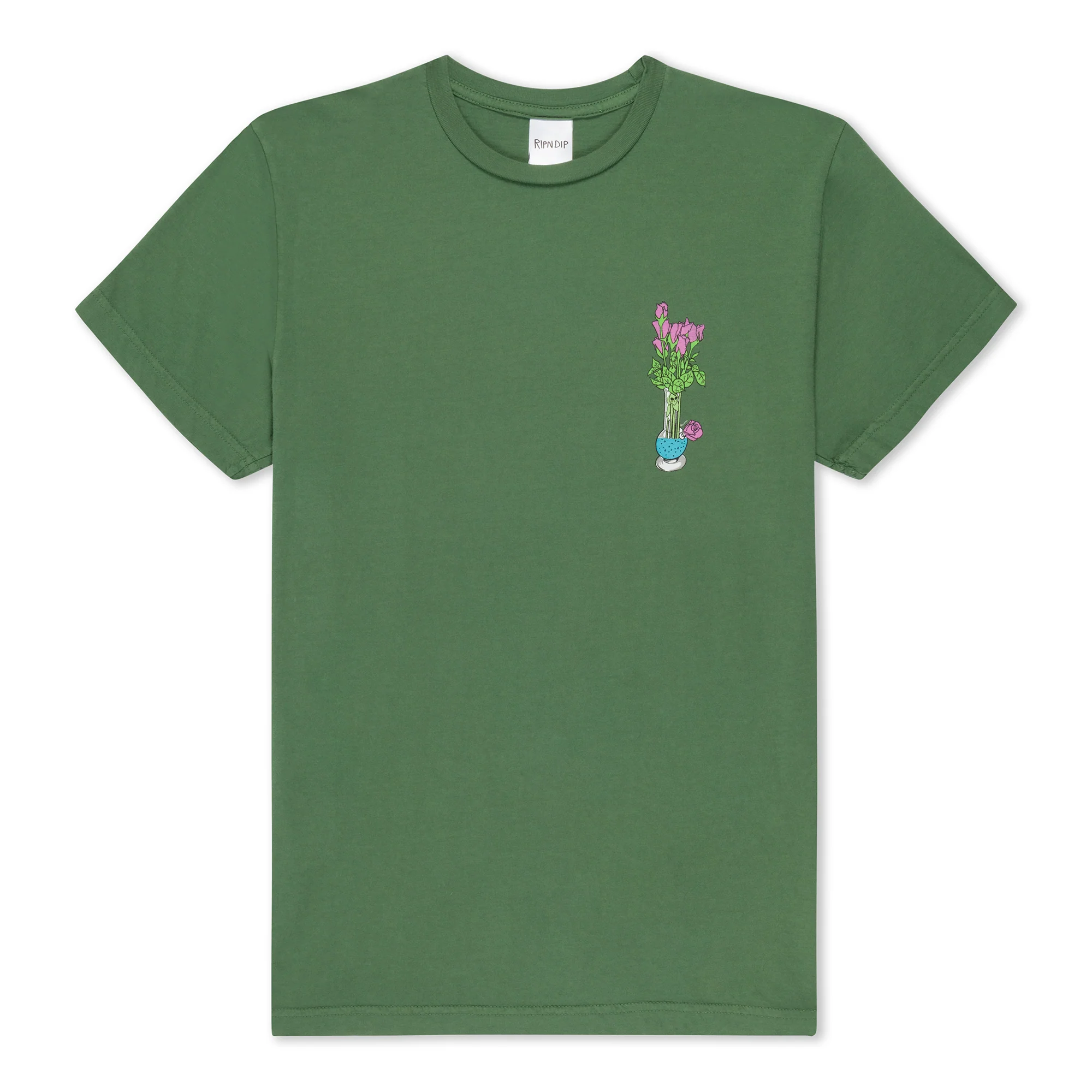 Flower Vase Tee (Olive) - Image 3