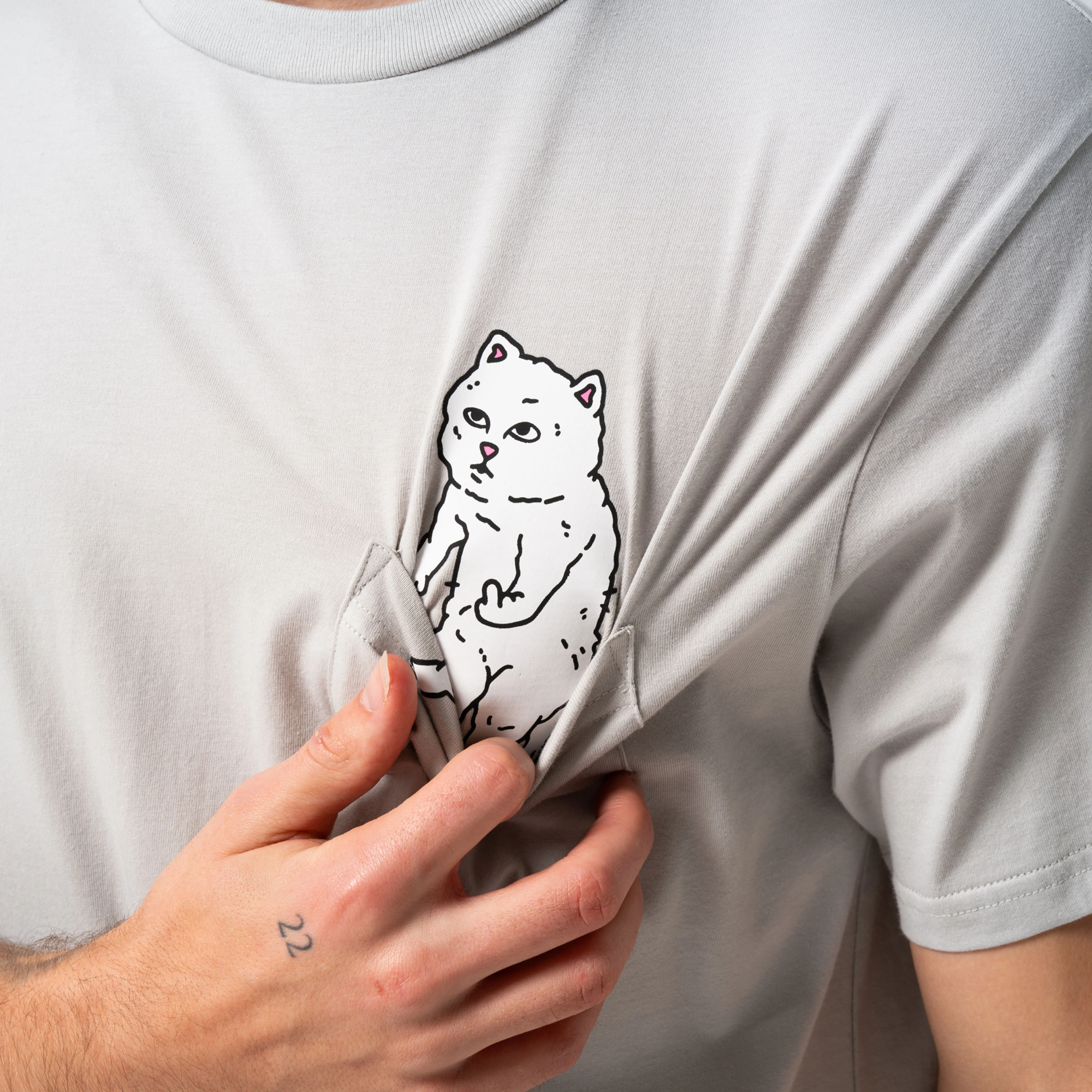 For Sale Pocket Tee (Grey) - Image 3