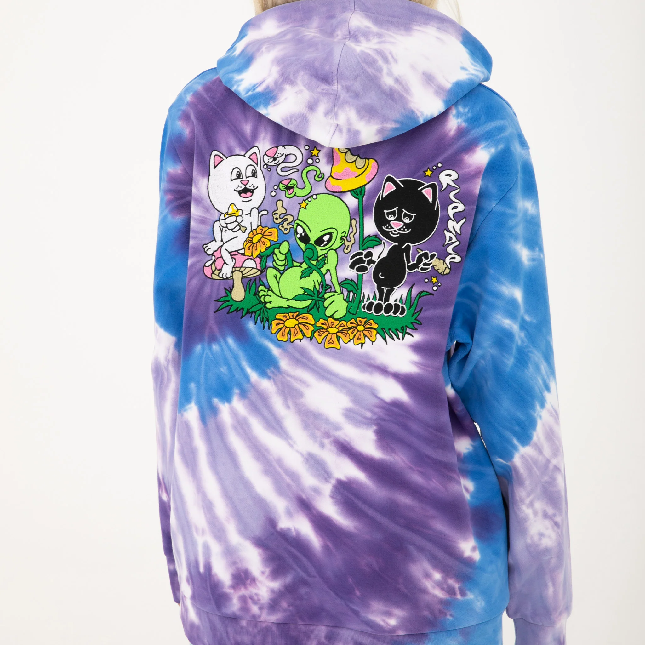 Friday Jr Hoodie (Purple/Lilac Spiral Dye) - Image 4
