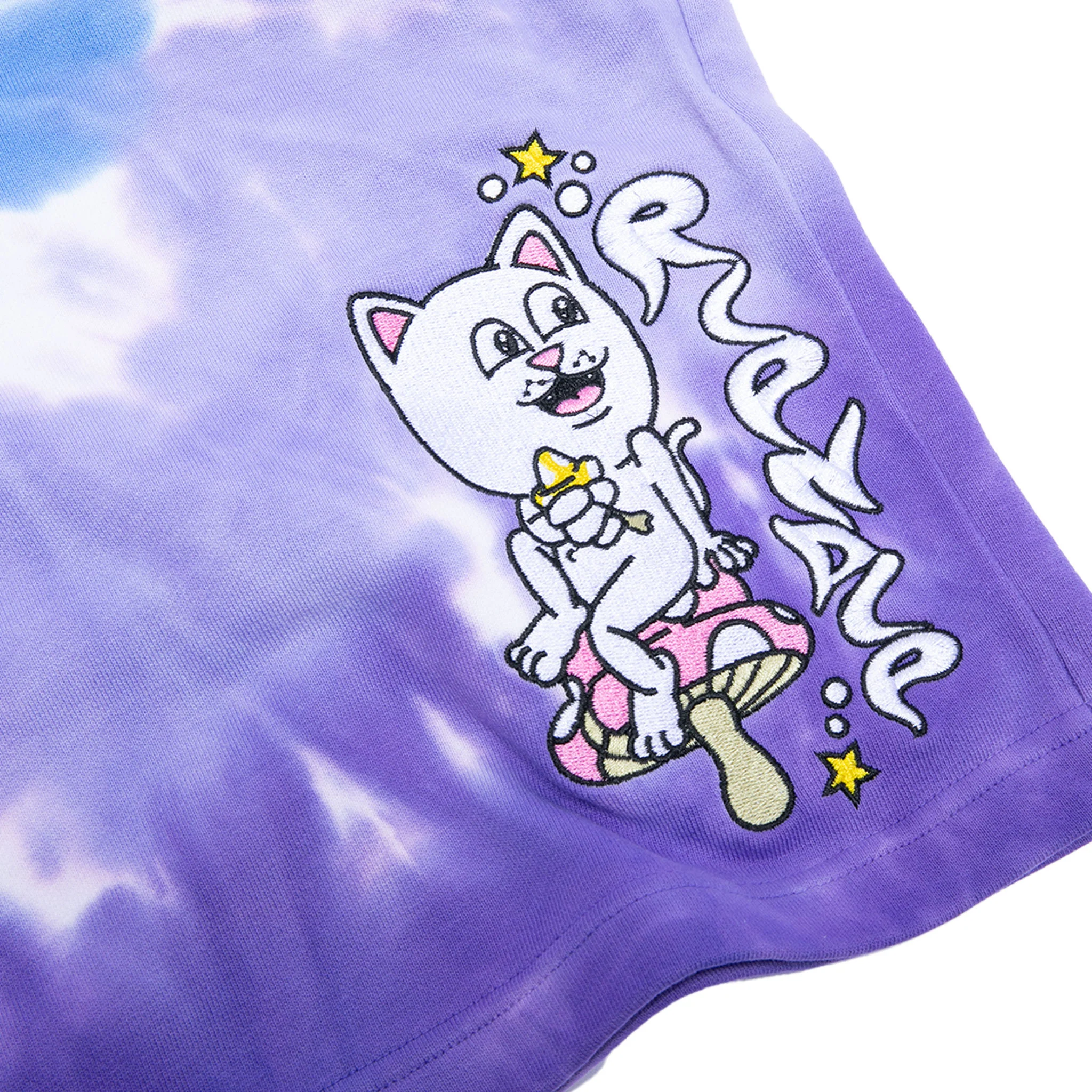 Friday Jr Sweatshorts (Purple/Lilac Spiral Dye) - Image 4
