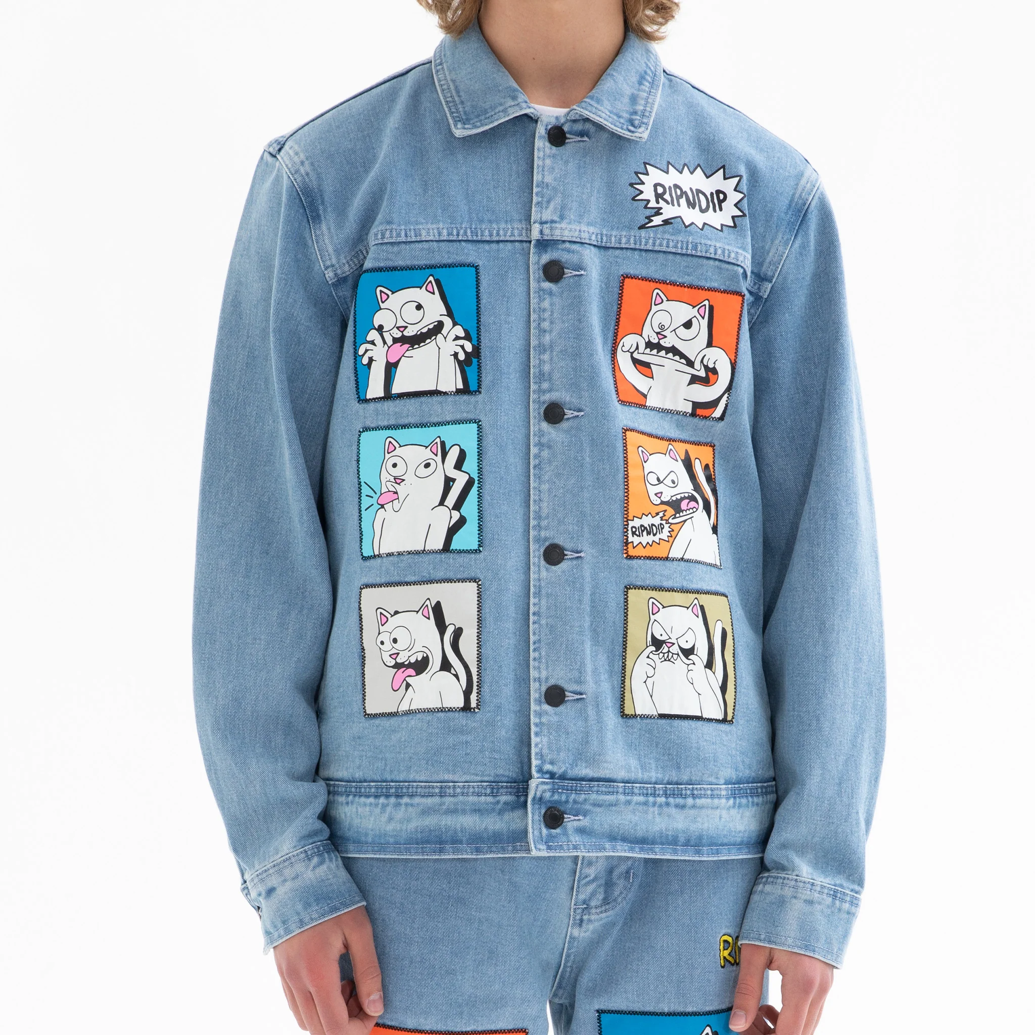 Frustration Denim Jacket (Medium Wash) - Image 4
