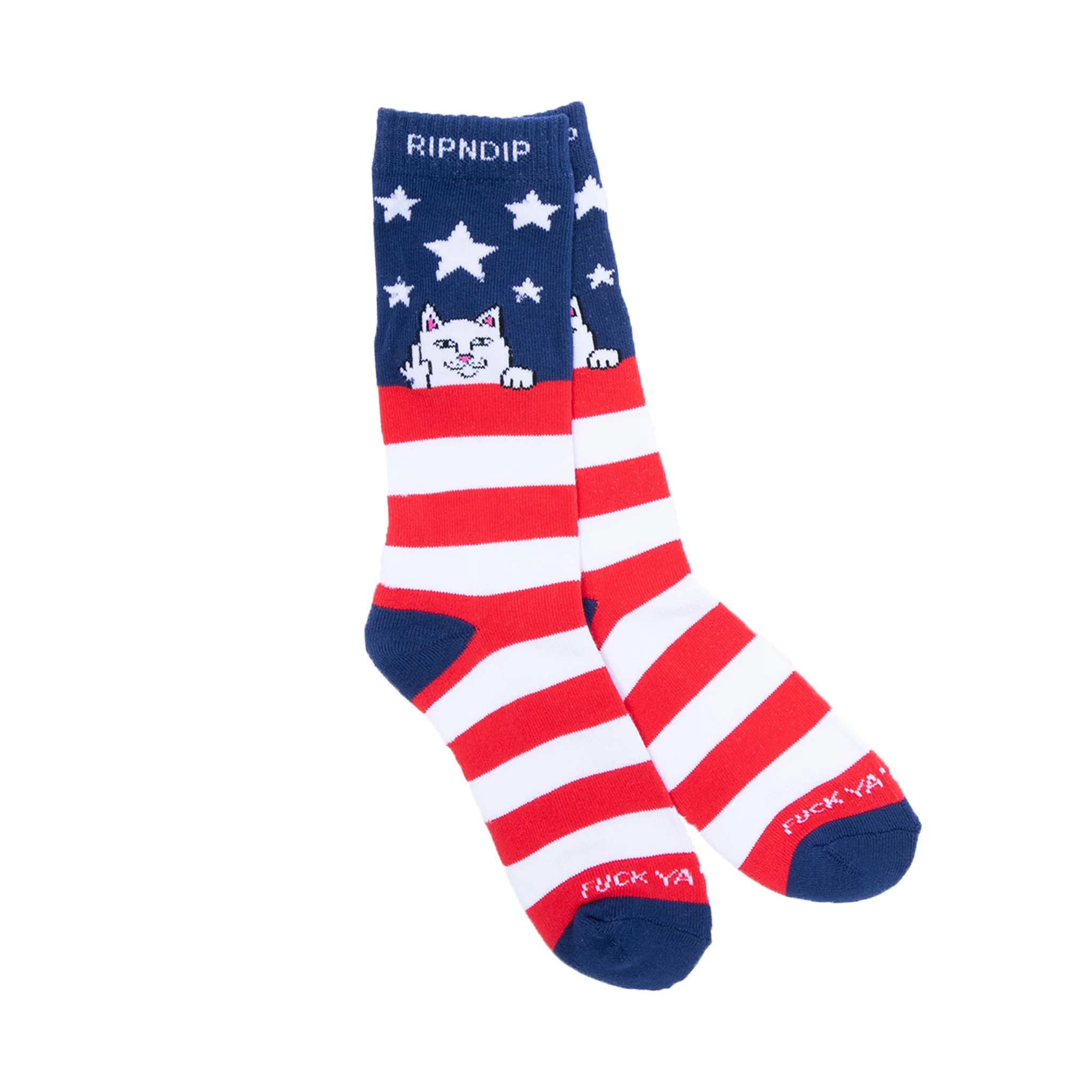 Fuck Ya Merca Socks (Red/White/Blue) - Image 2