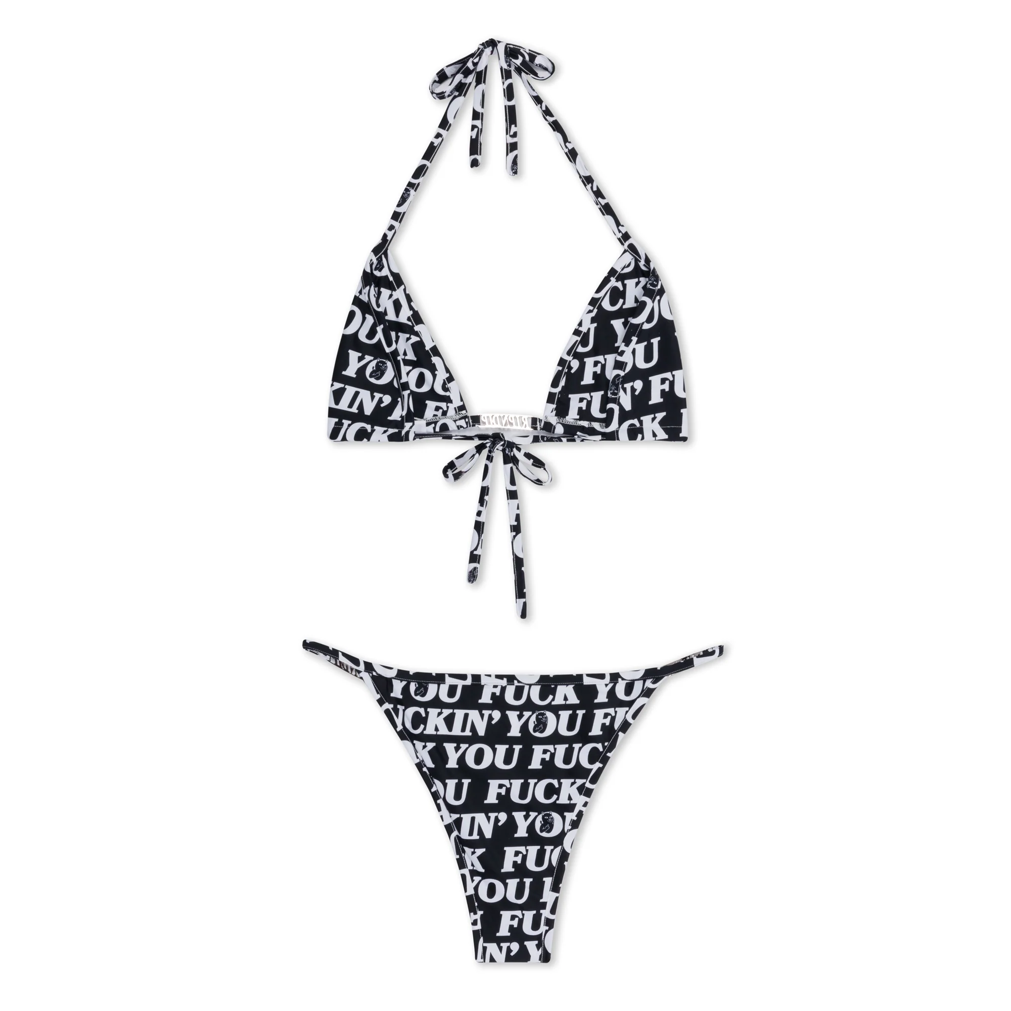 Fuckin Fuck 2 Piece Bikini (Black) - Image 6