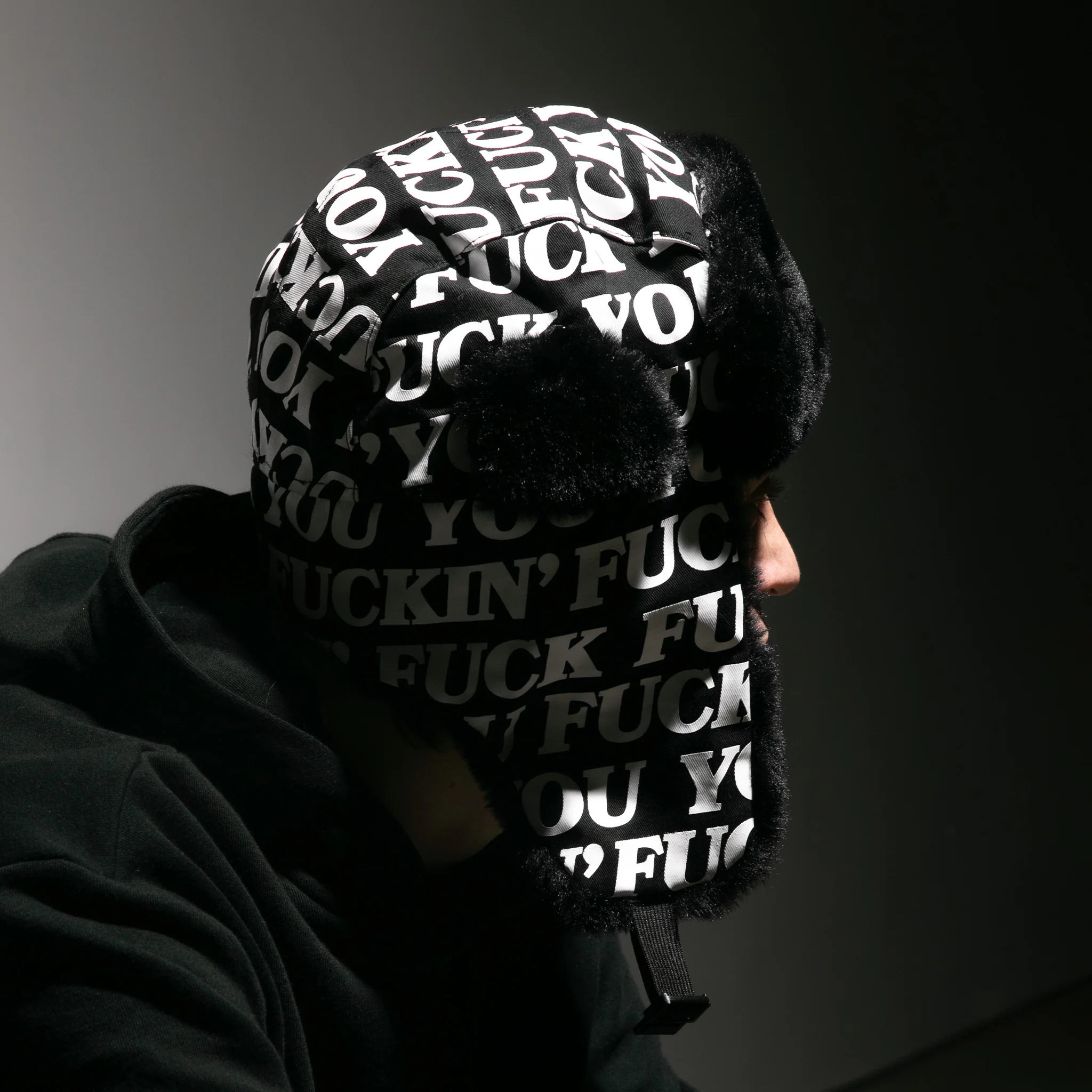 Fuckin Fuck Aviator Hat (Black) - Image 2