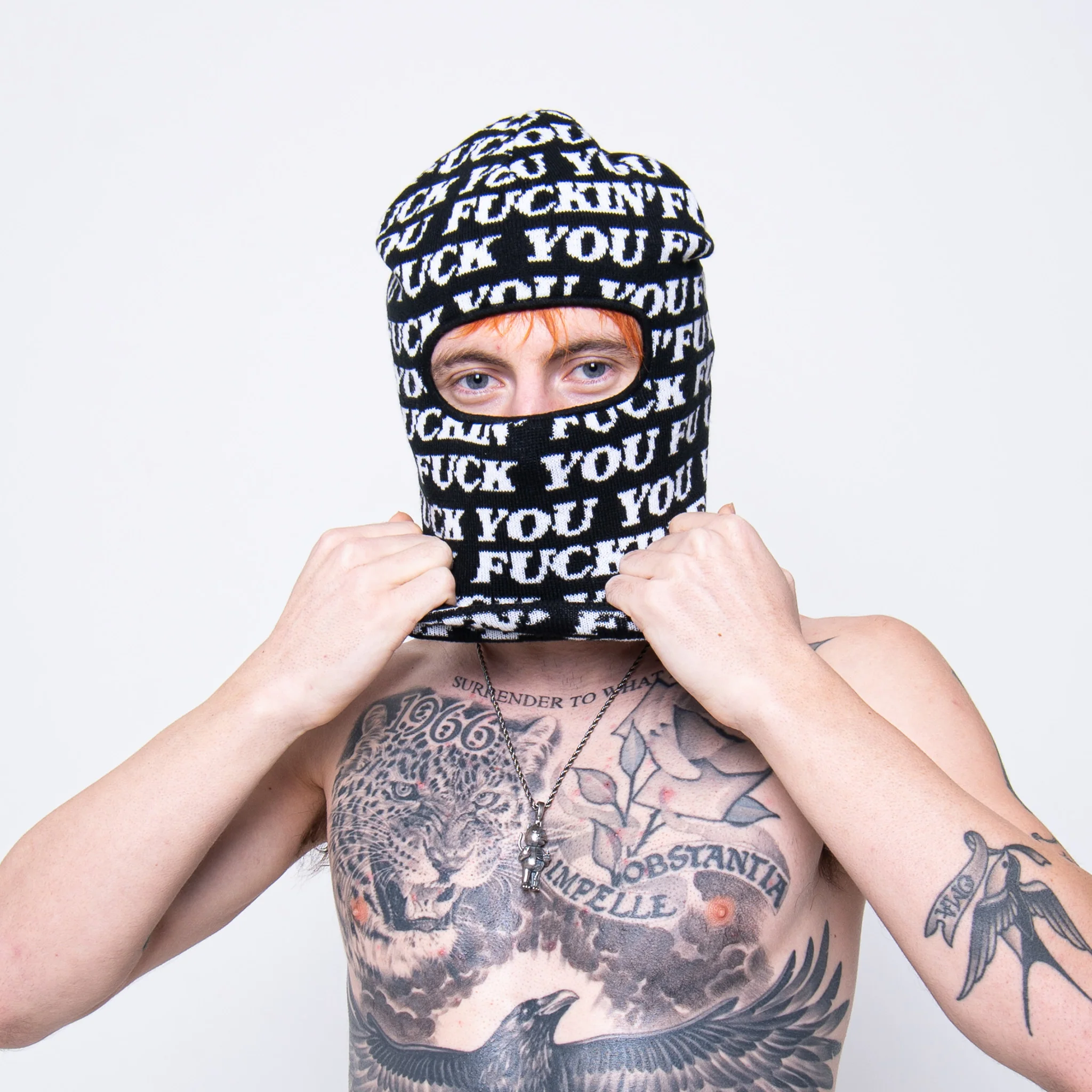 Fuckin Fuck Balaclava (Black) - Image 3