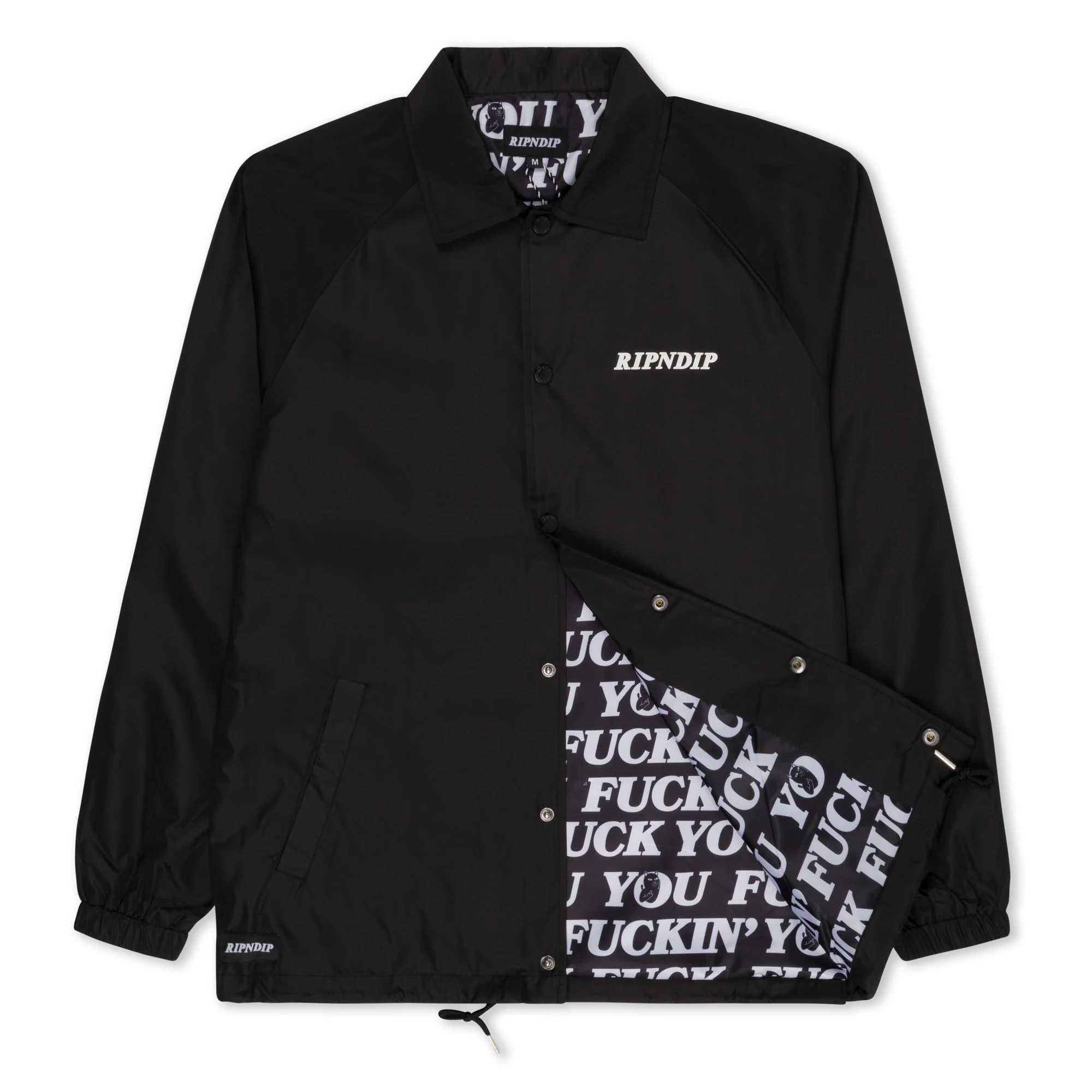 Fuckin Fuck Coaches Jacket (Black) - Image 2