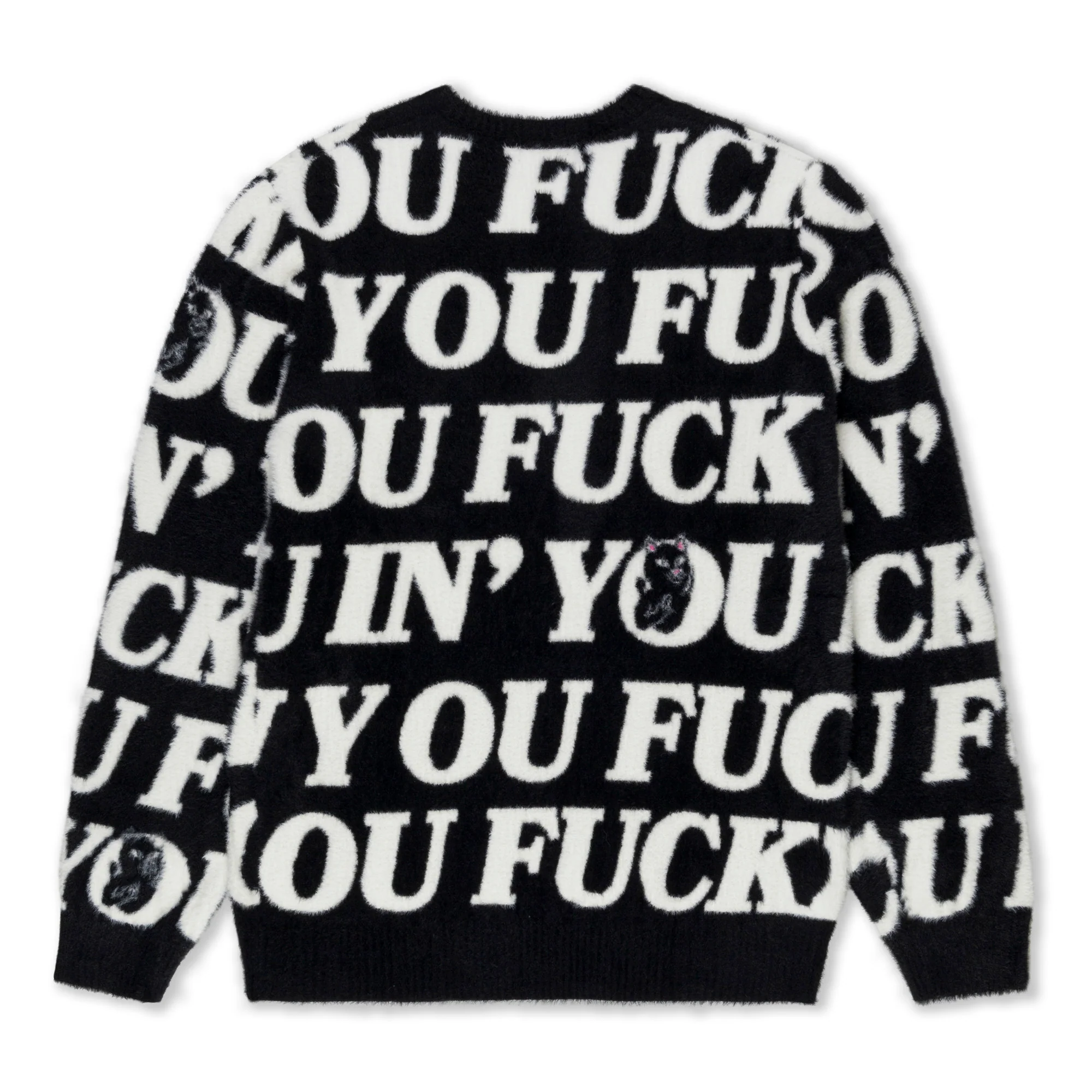 Fuckin Fuck Mohair Sweater (Black) - Image 3