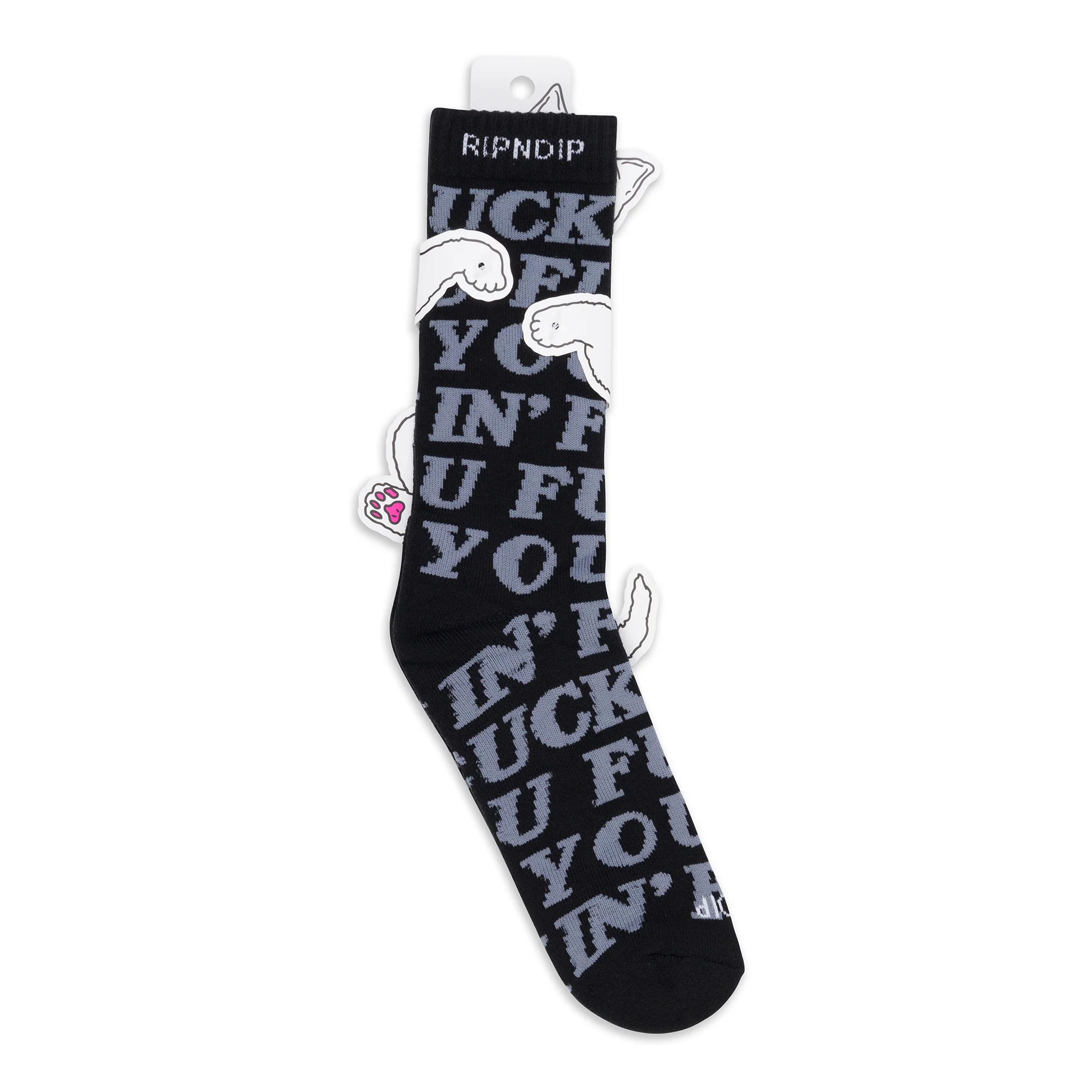 Fuckin Fuck Socks (Black) - Image 3