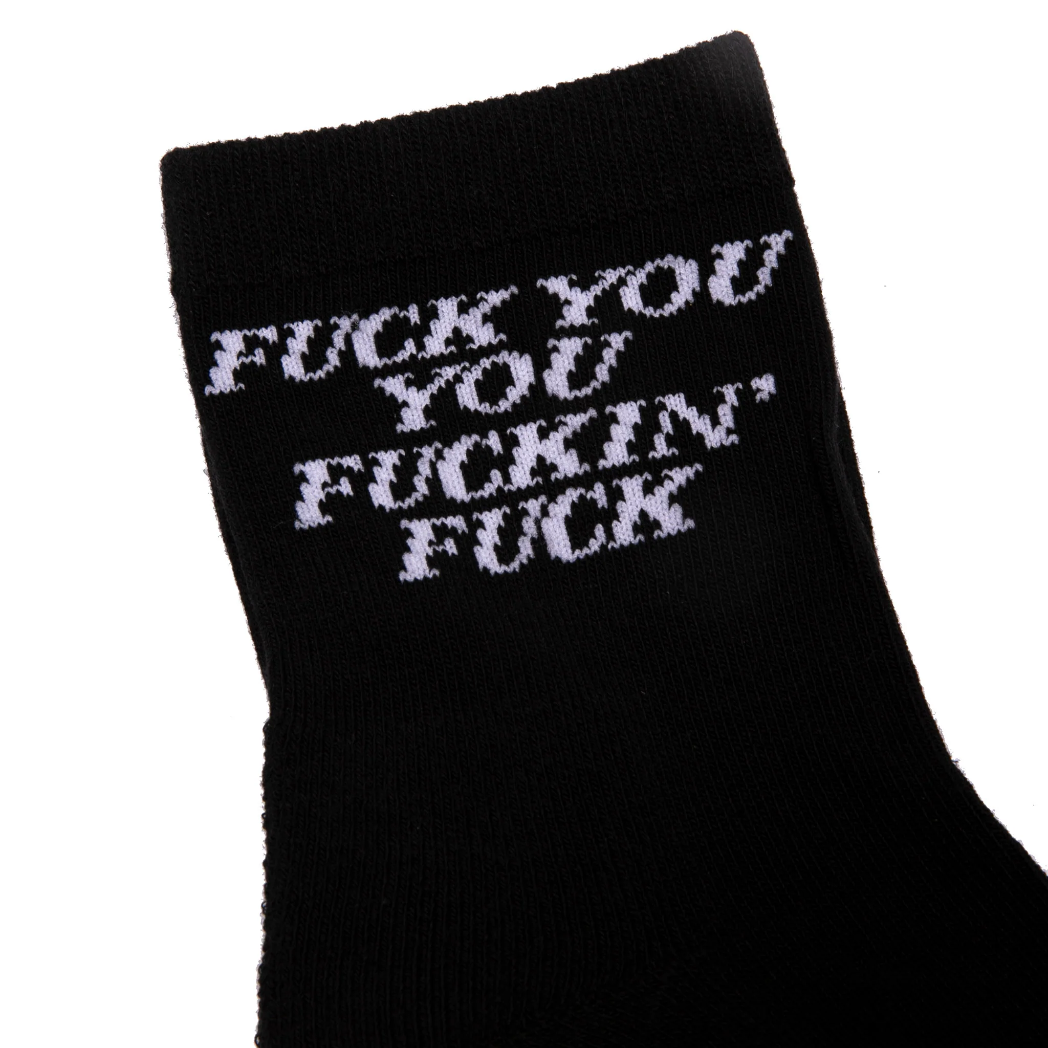 Fucking Fuck Mid Socks (Black) - Image 3