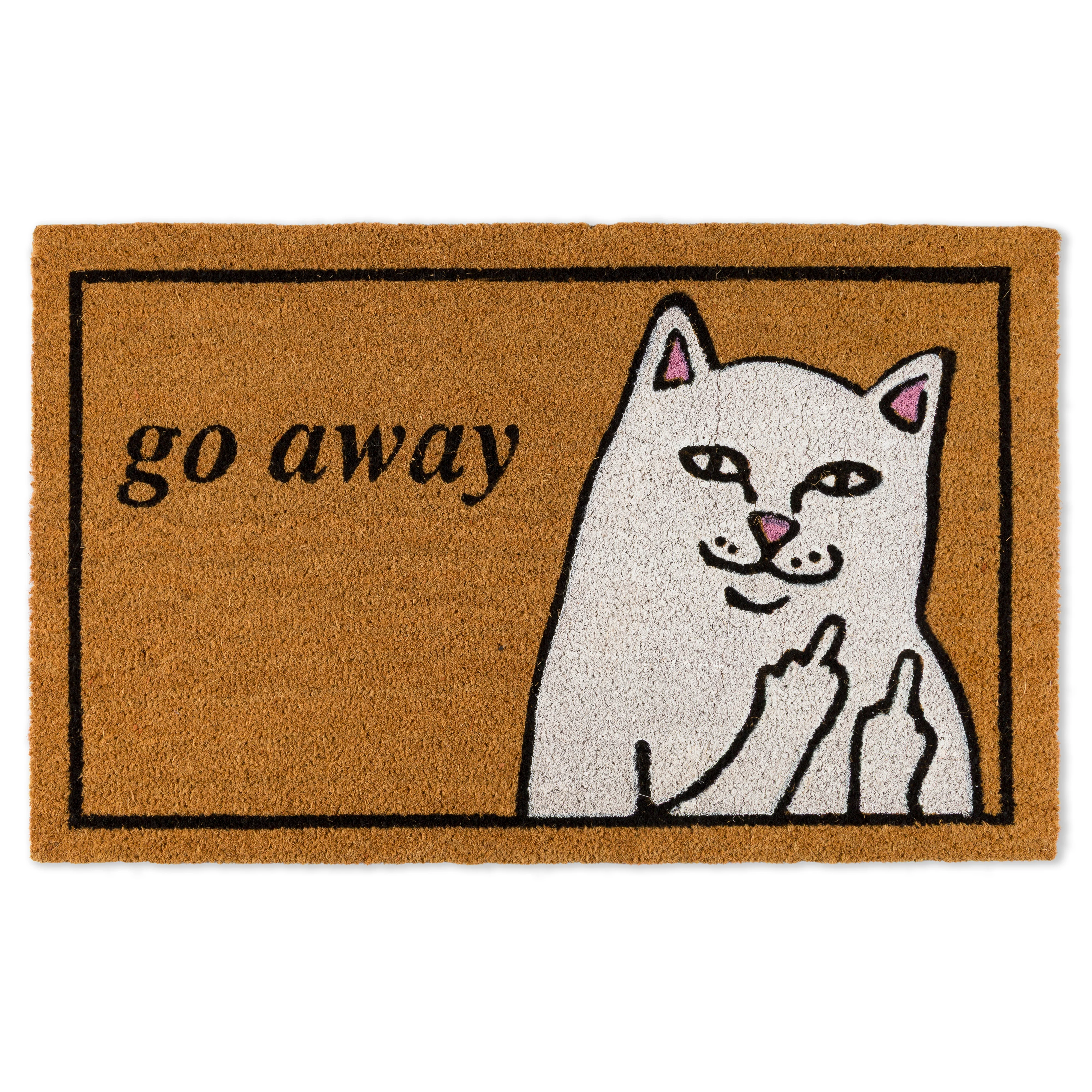Go Away Door Mat (Brown)