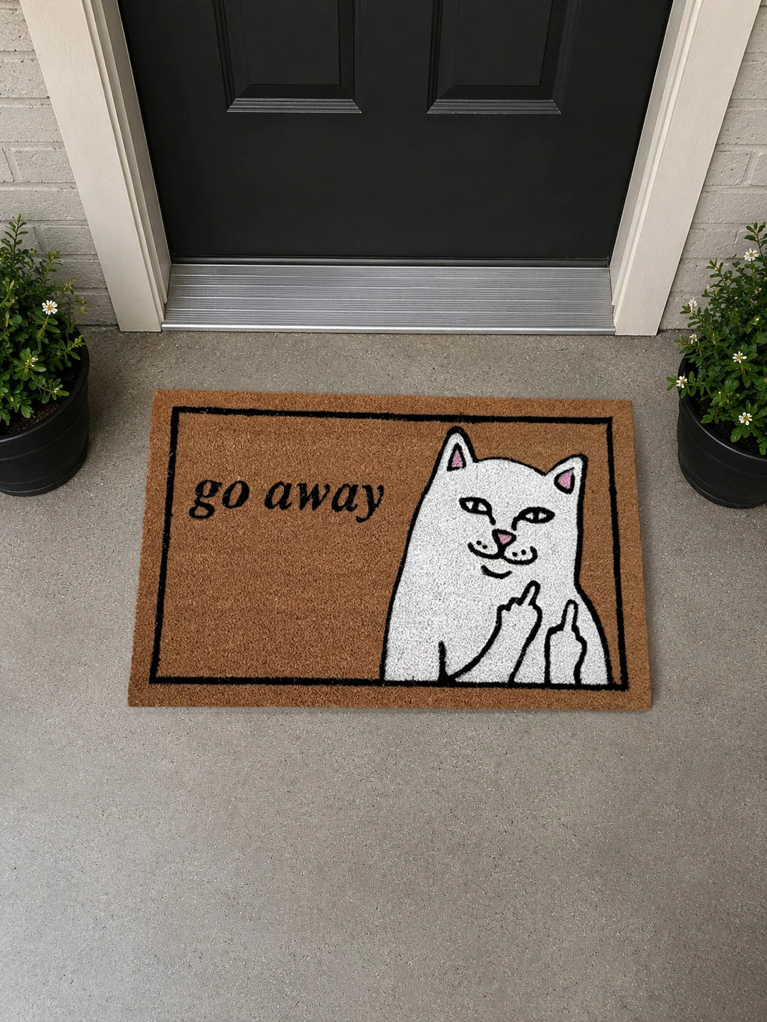 Go Away Door Mat (Brown) - Image 3