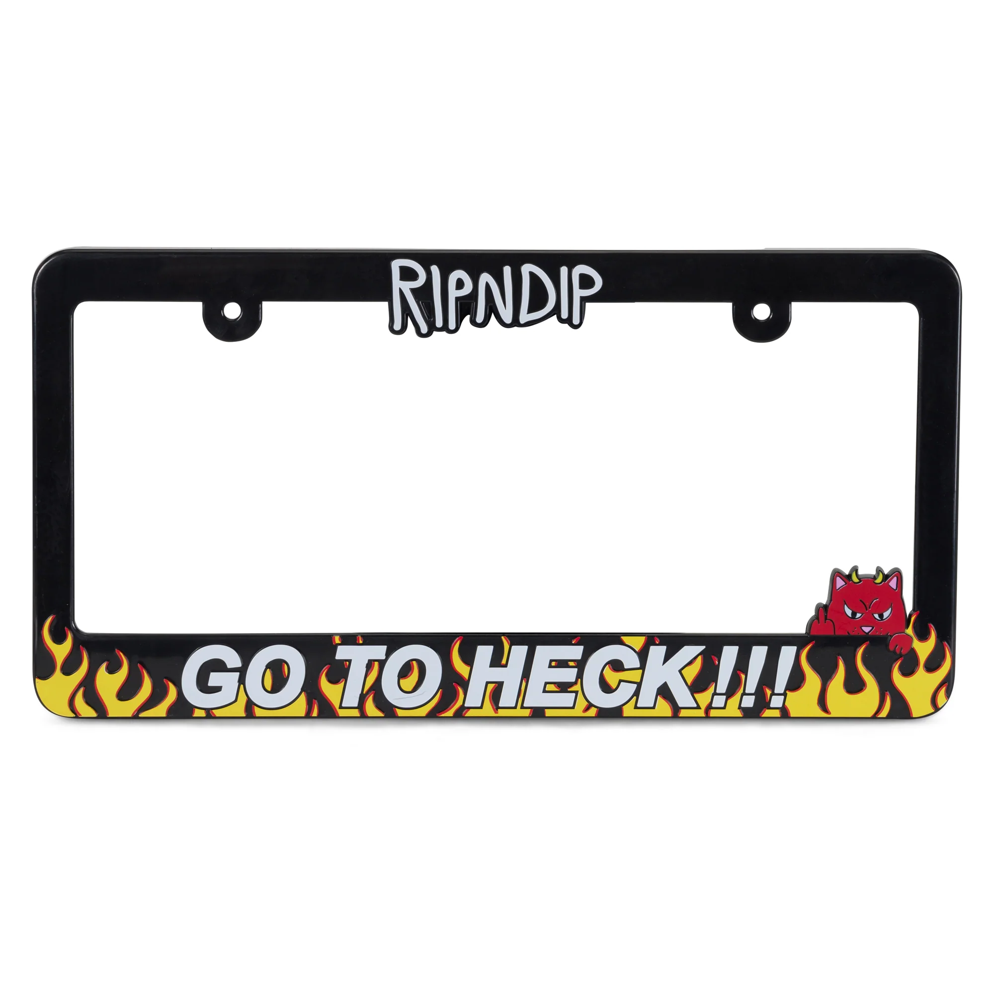 Go To Heck License Plate (Black)