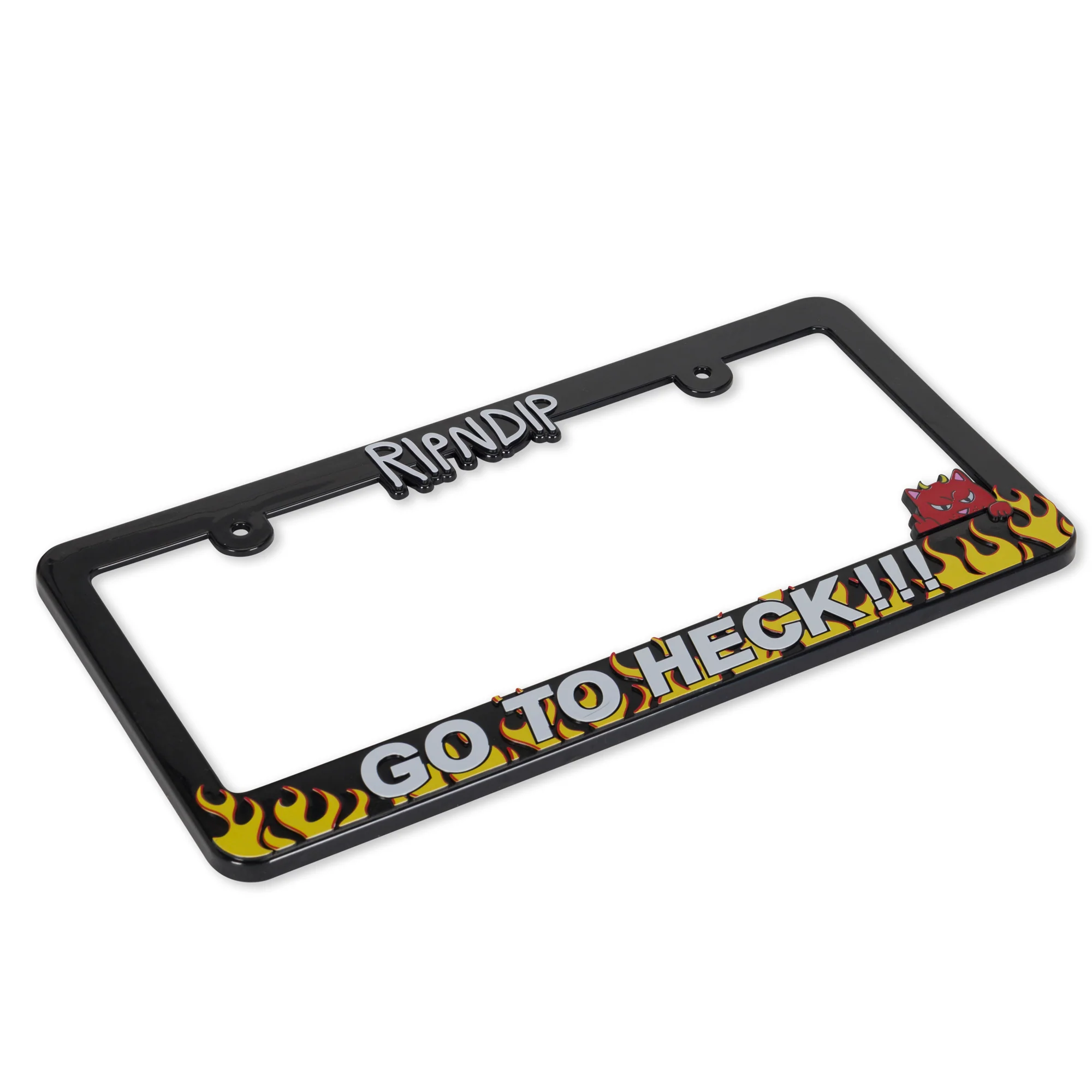 Go To Heck License Plate (Black) - Image 3