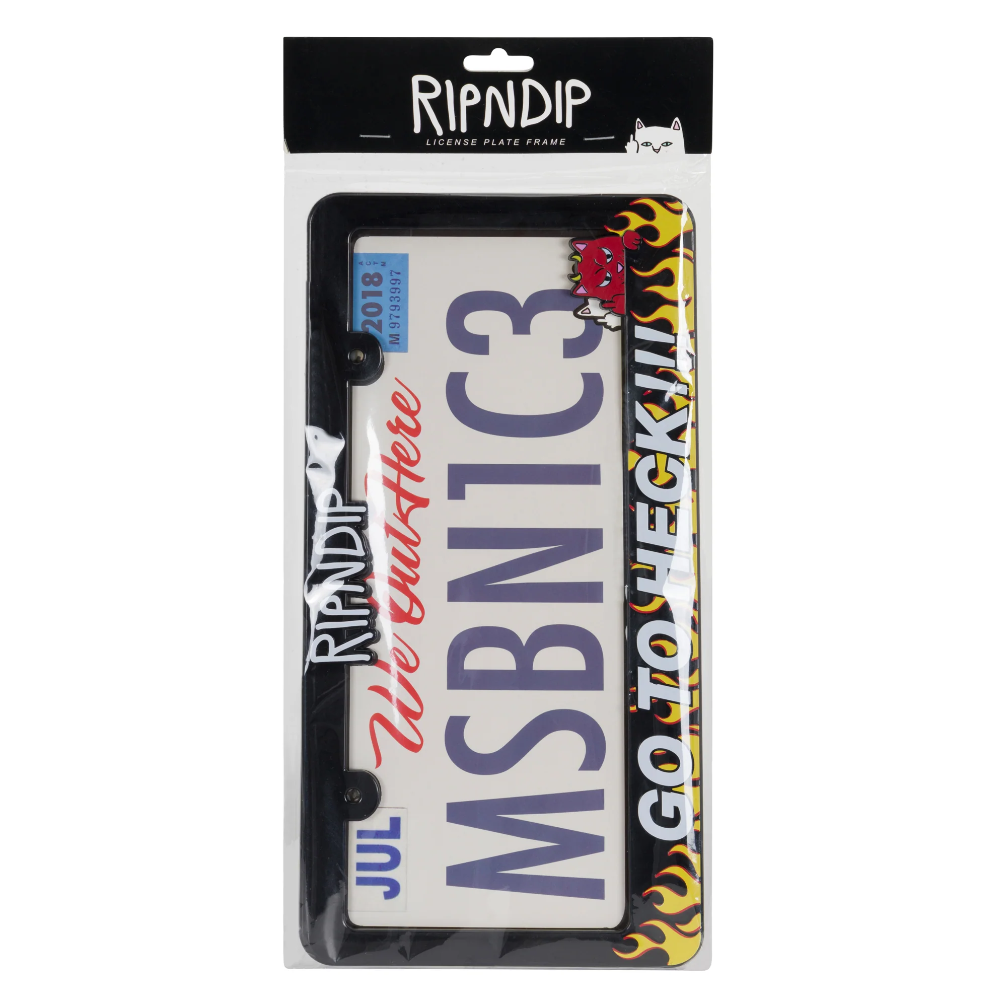 Go To Heck License Plate (Black) - Image 4