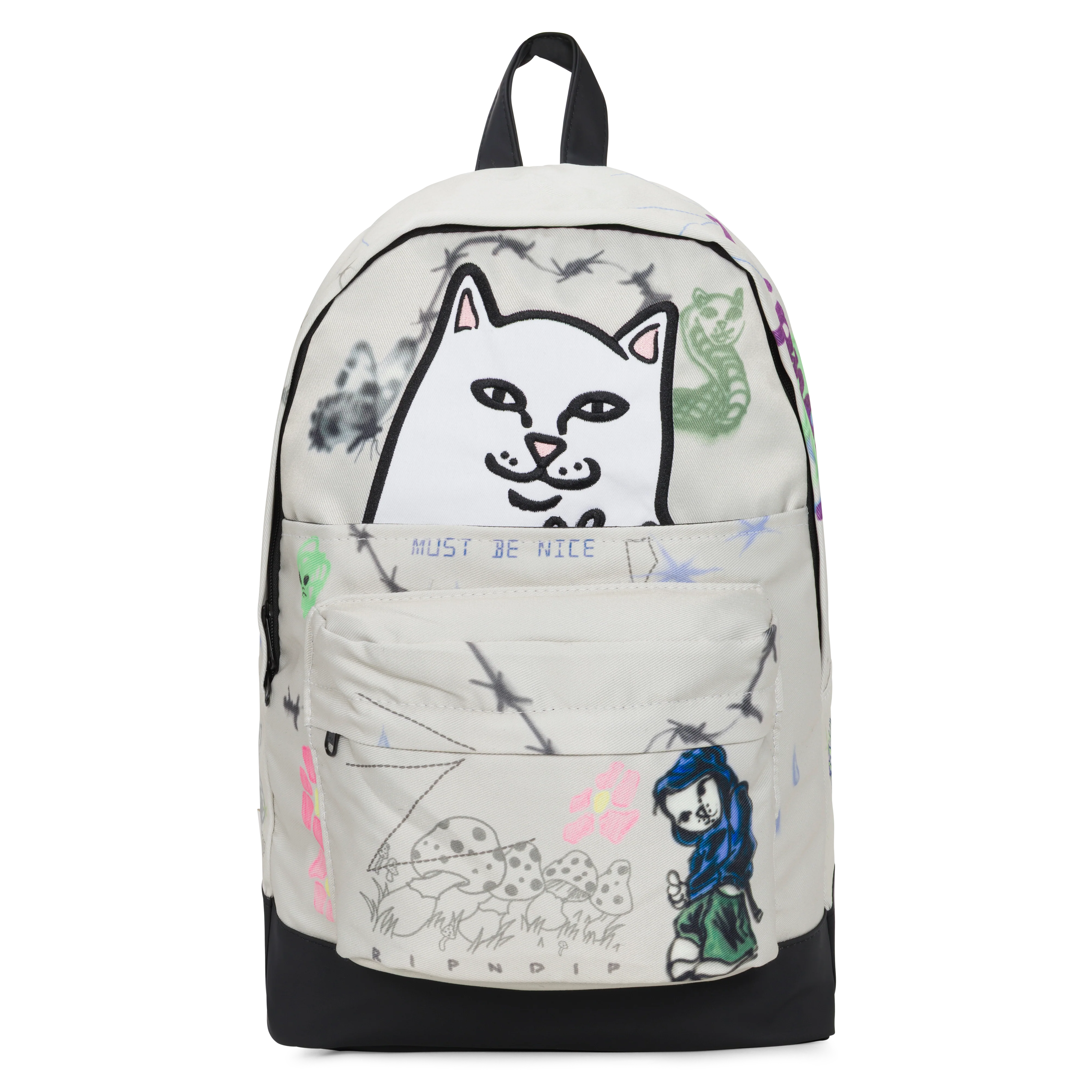 Goosebumps Velcro Backpack (Bone)