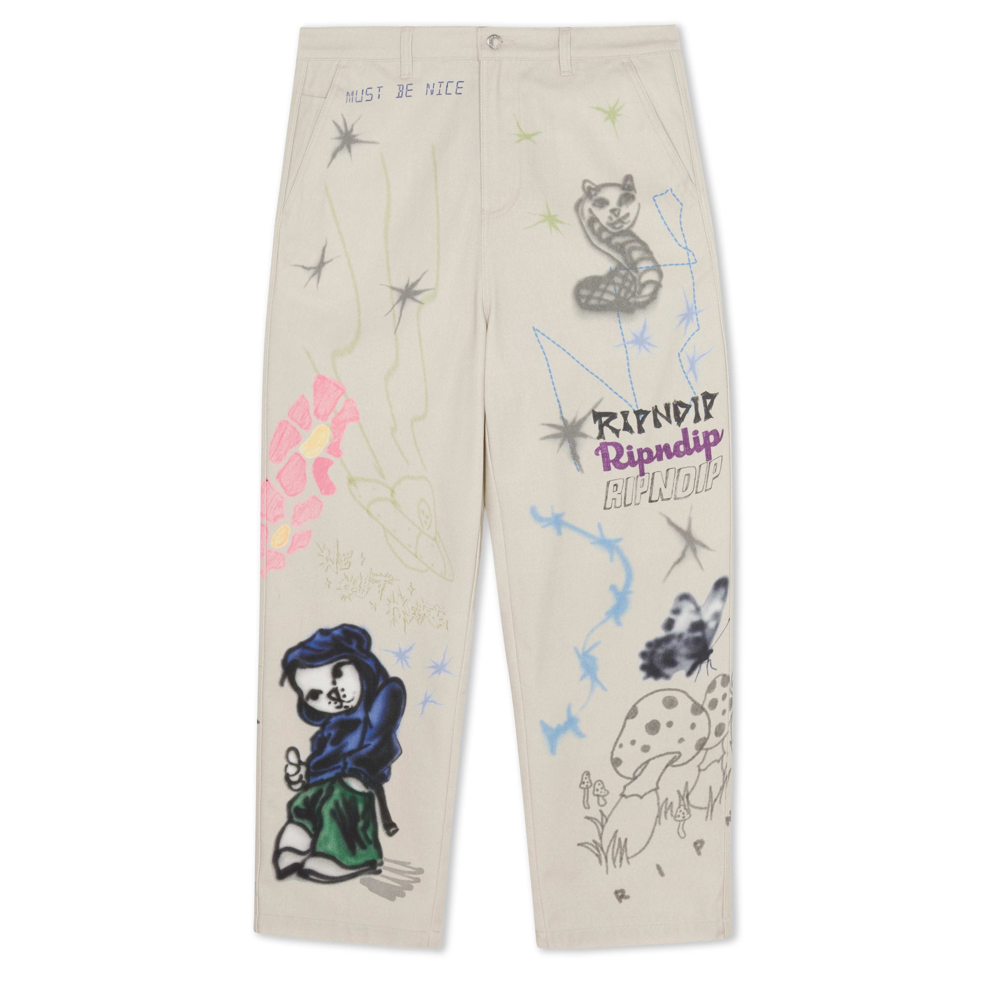 Goosebumps Wide Fit Pants (Bone)