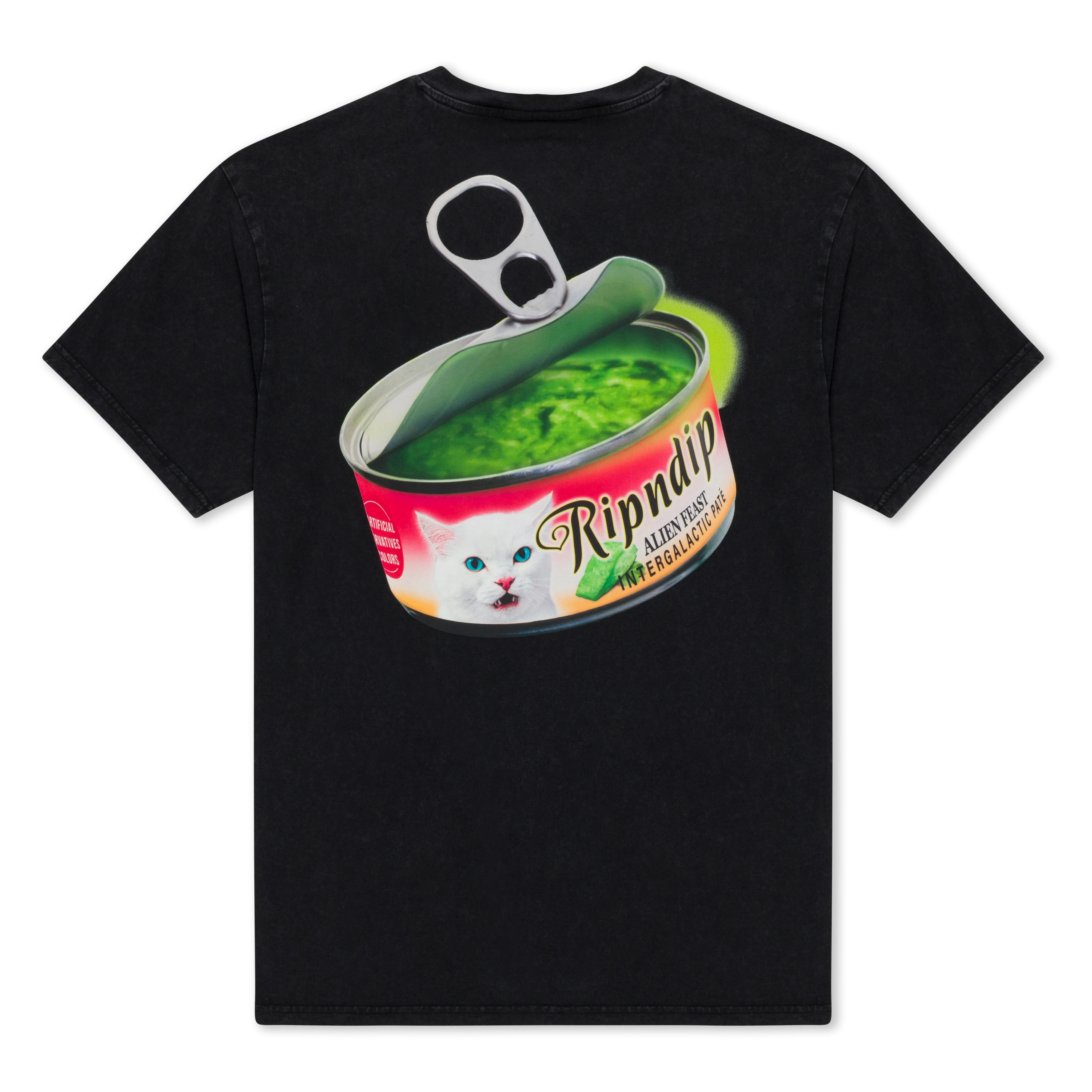 Gourmet Cat Food Tee (Black Vintage Wash)