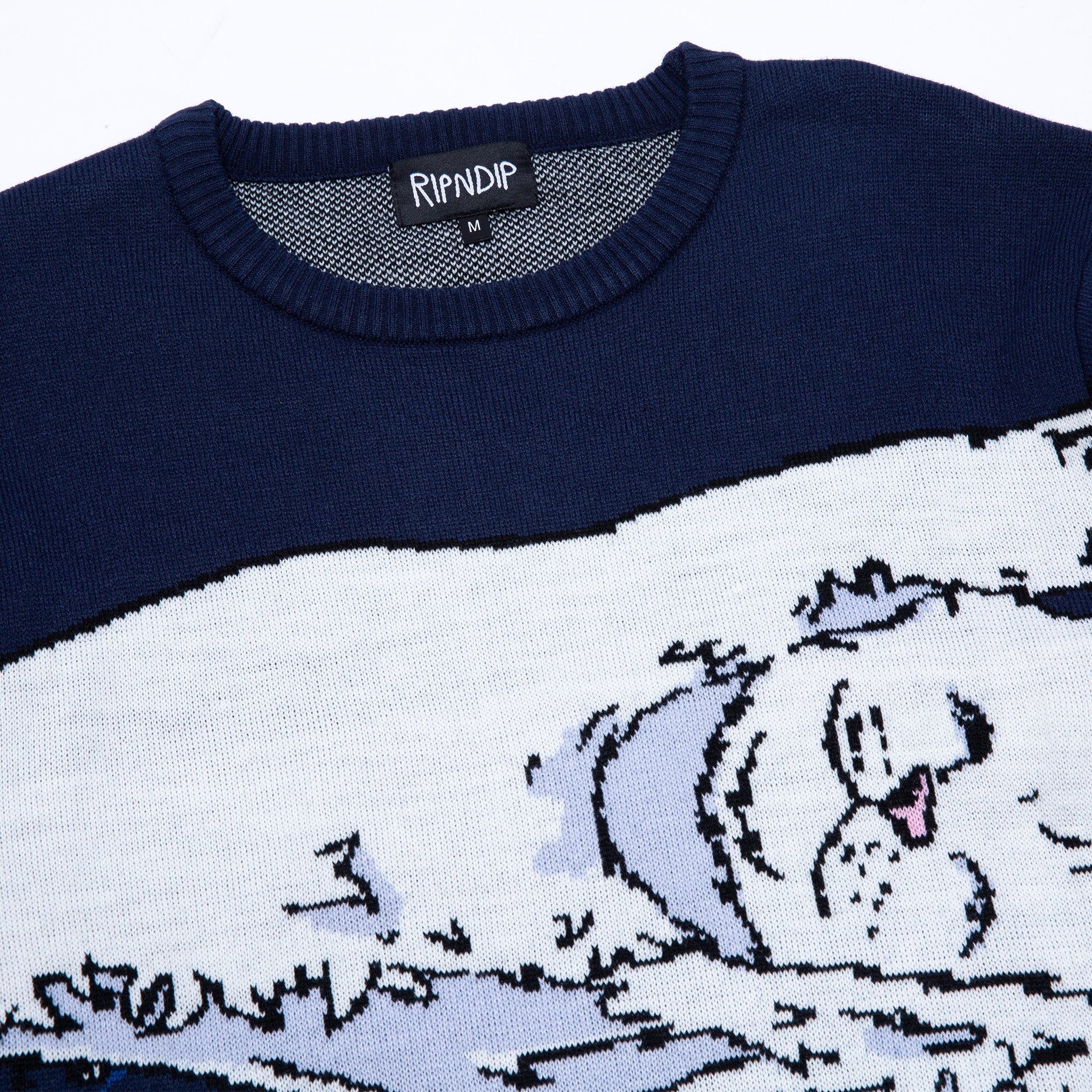 Great Wave Sweater (Navy) - Image 3