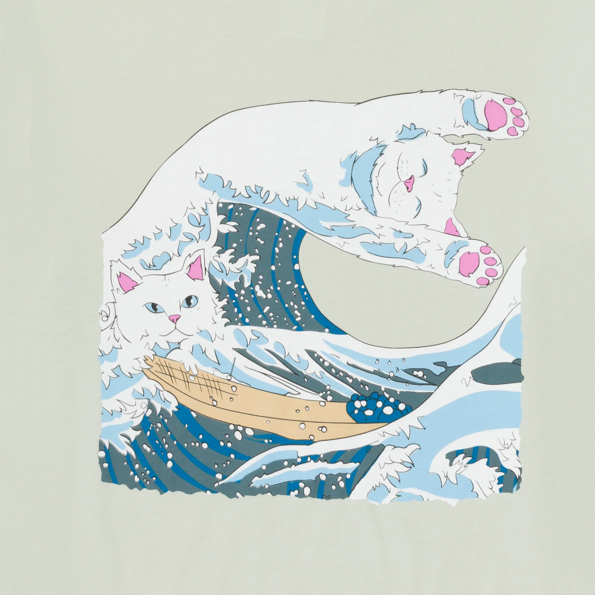 Great Wave Tee (Sage) - Image 4