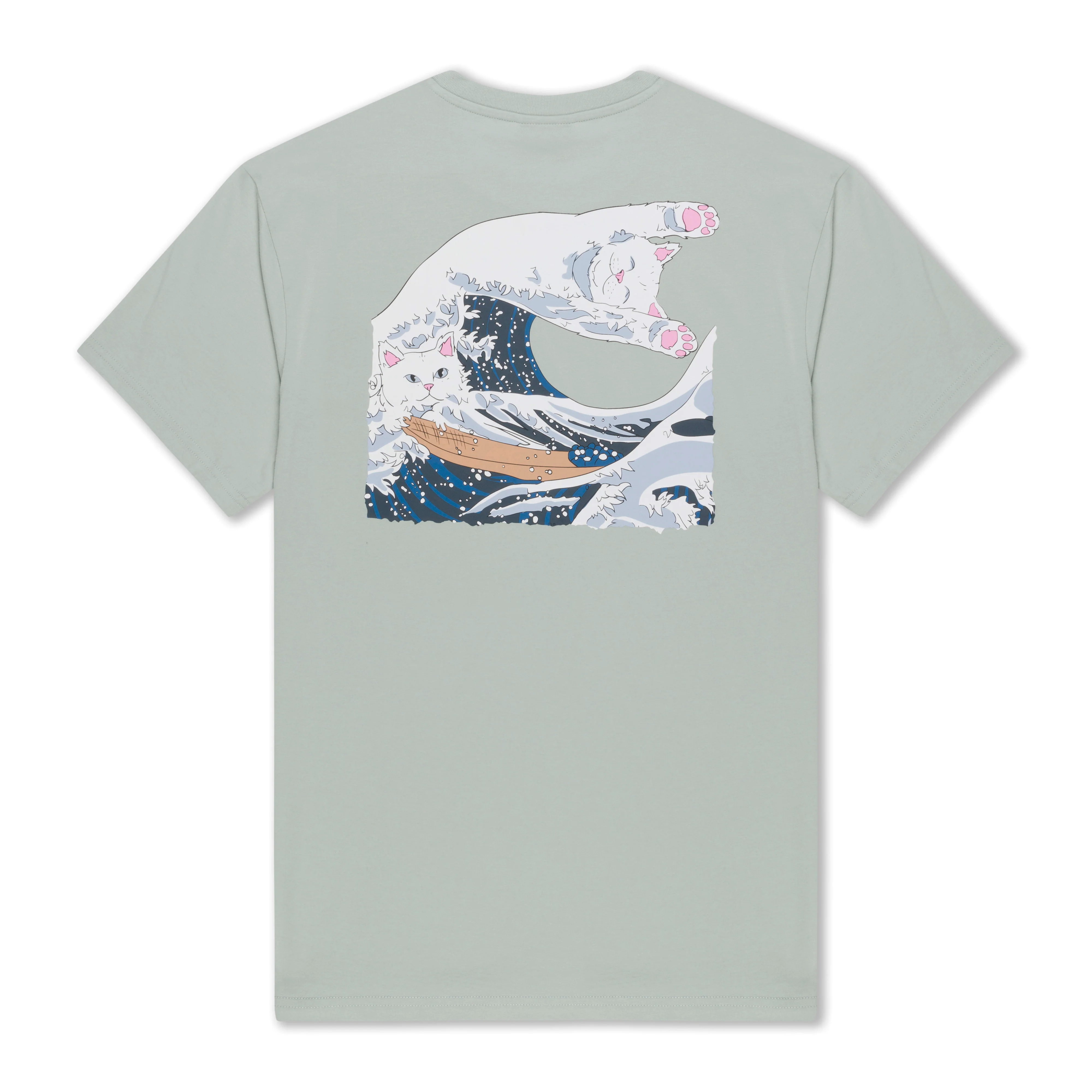 Great Wave Tee (Sage Grey)