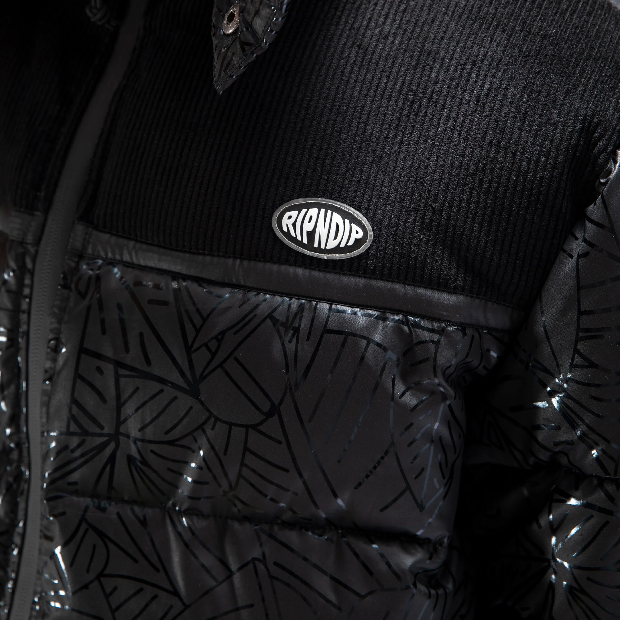 Griffith Hooded Puffer Jacket (Black) - Image 10