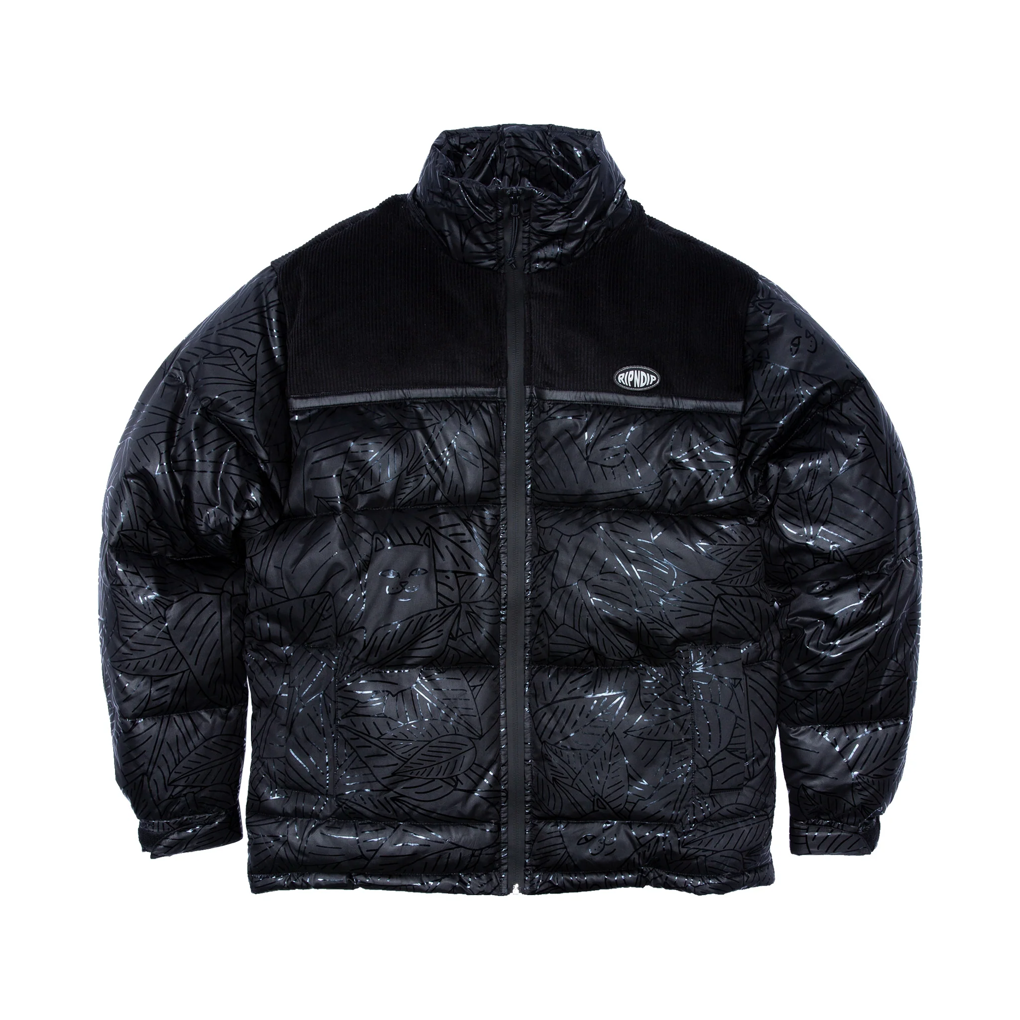 Griffith Hooded Puffer Jacket (Black) - Image 7