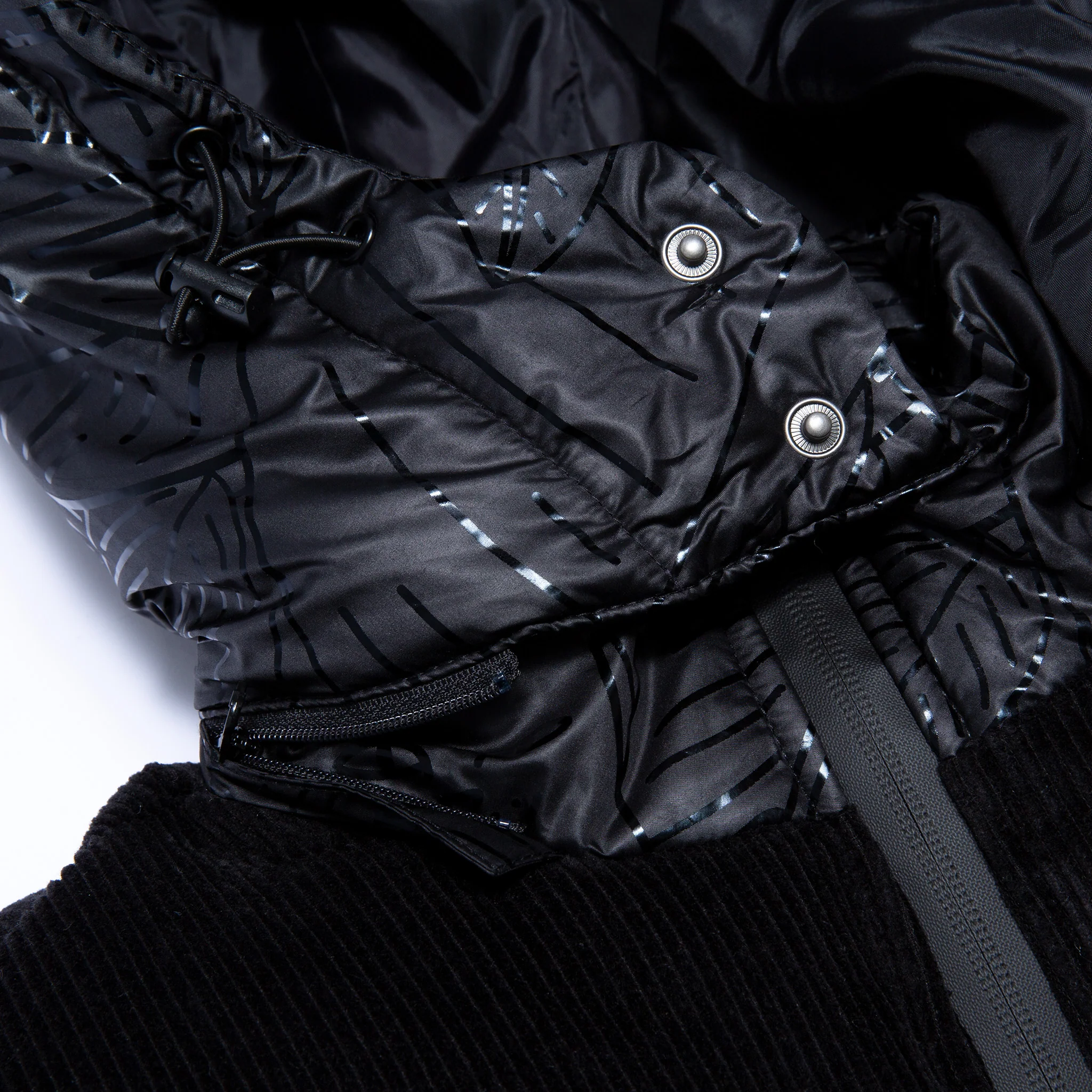 Griffith Hooded Puffer Jacket (Black) - Image 8