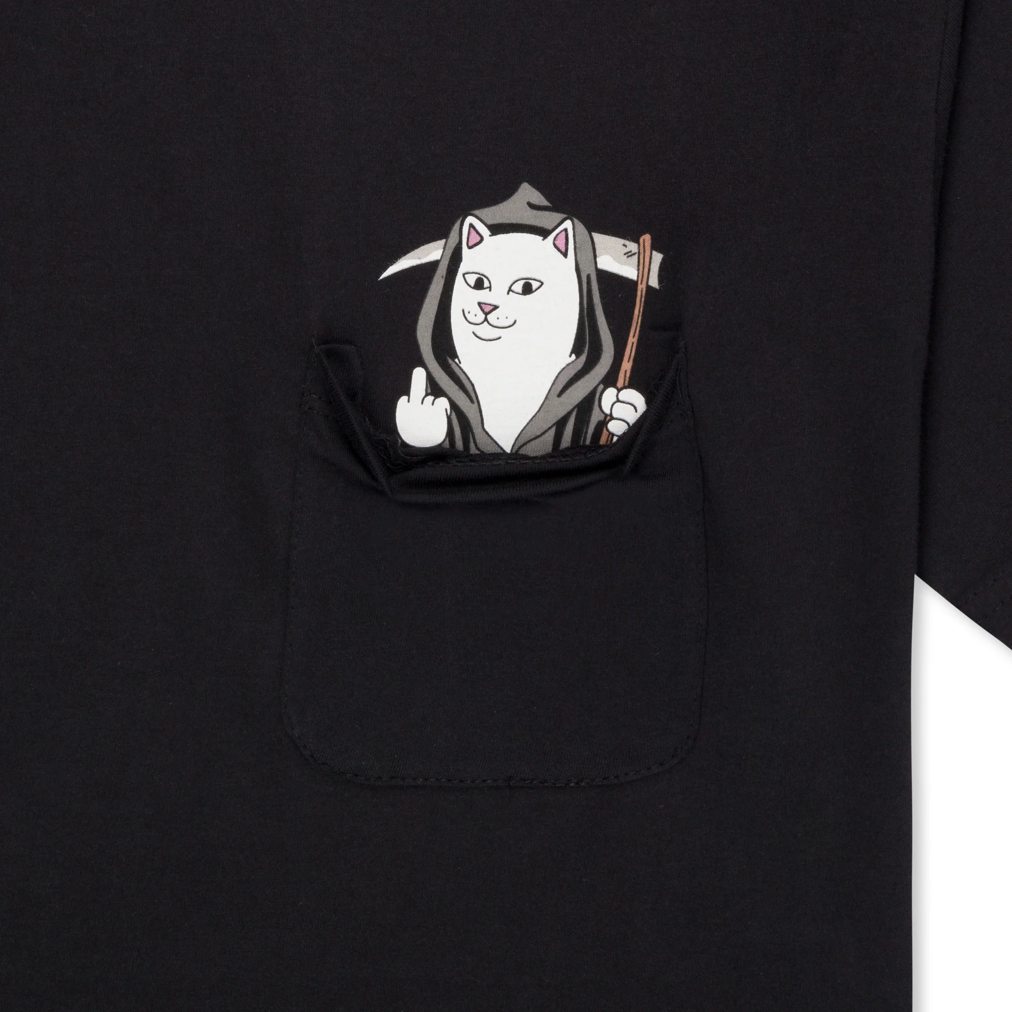 Grim Lord Nermal Pocket Tee (Black) - Image 2