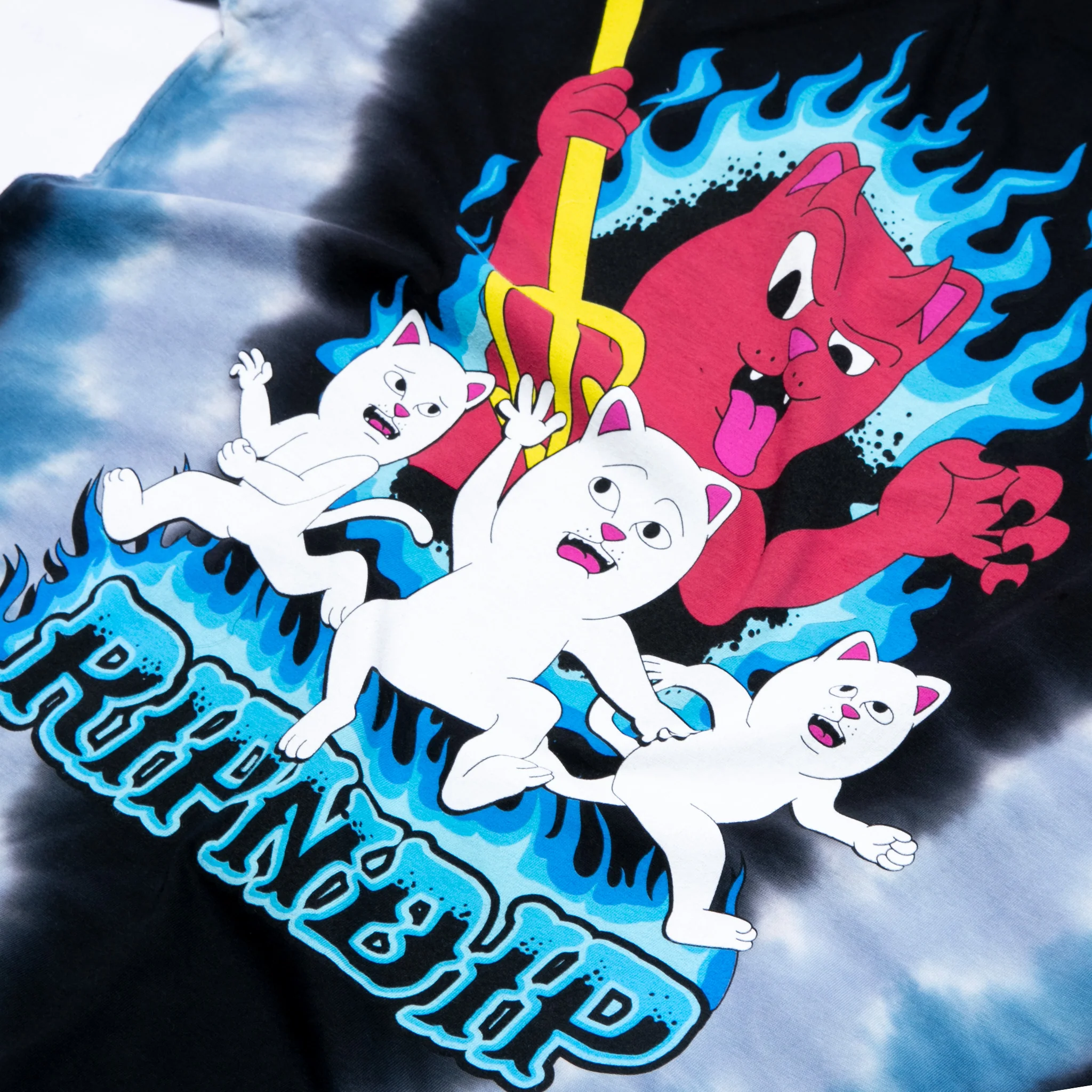 Hades Tee (Blue/Black V Dye) - Image 4