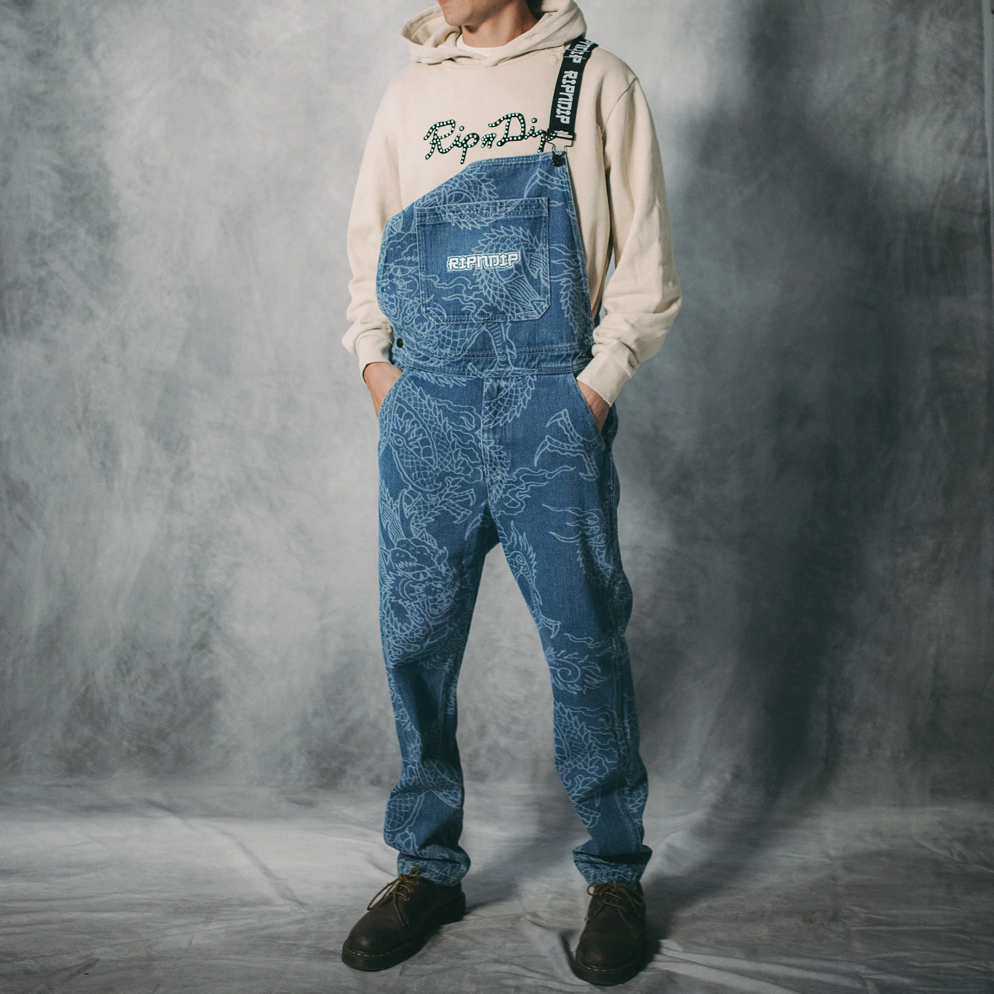 Haku Denim Overalls (Dark Wash) - Image 2