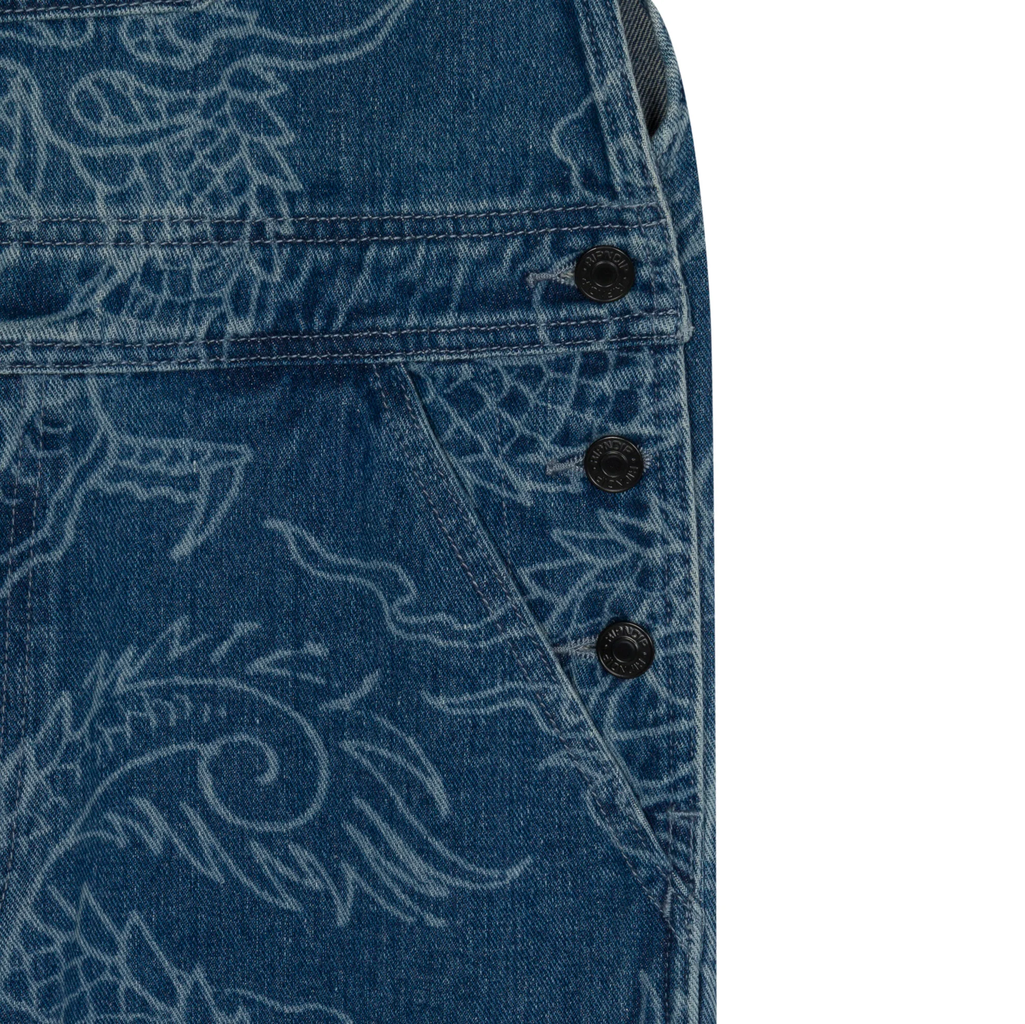 Haku Denim Overalls (Dark Wash) - Image 5
