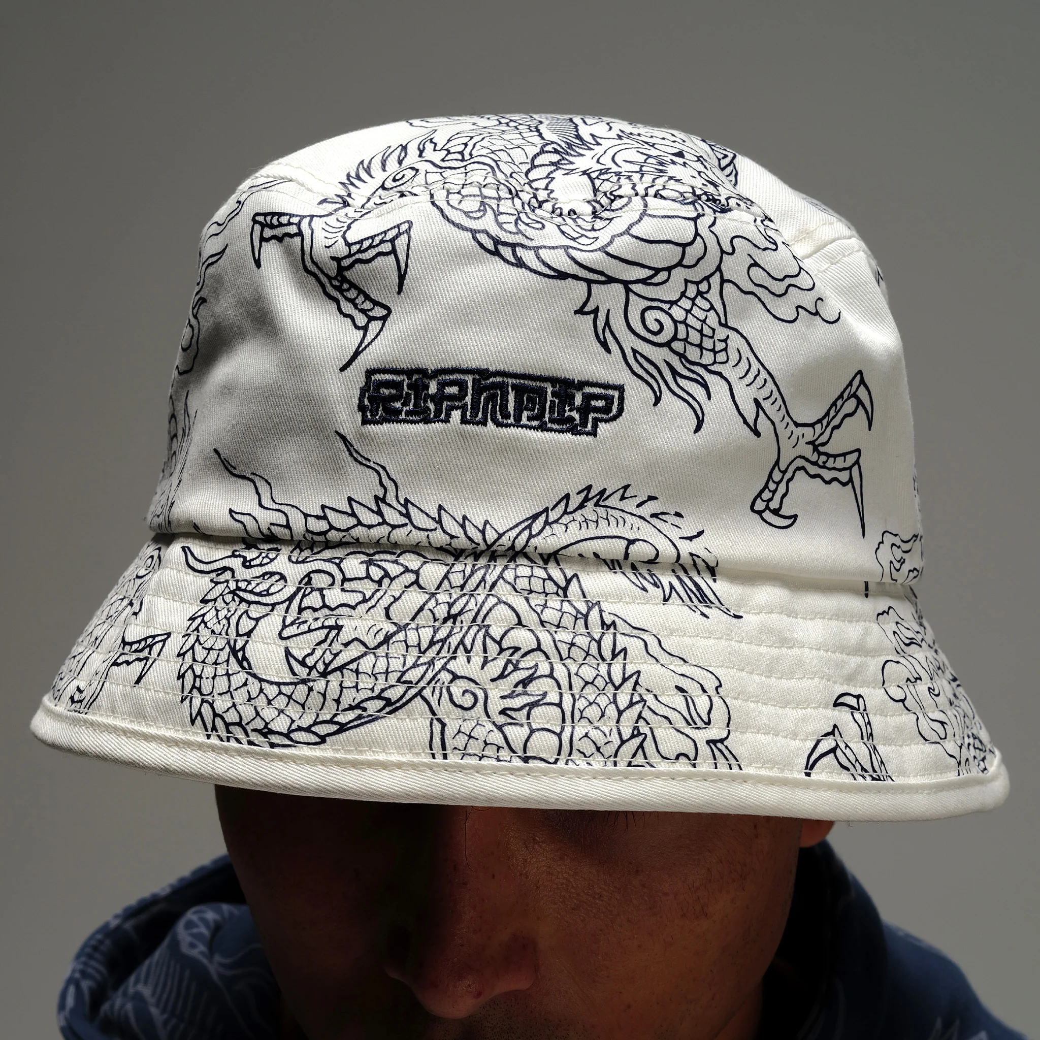Haku Face Mask Bucket Hat (White) - Image 3