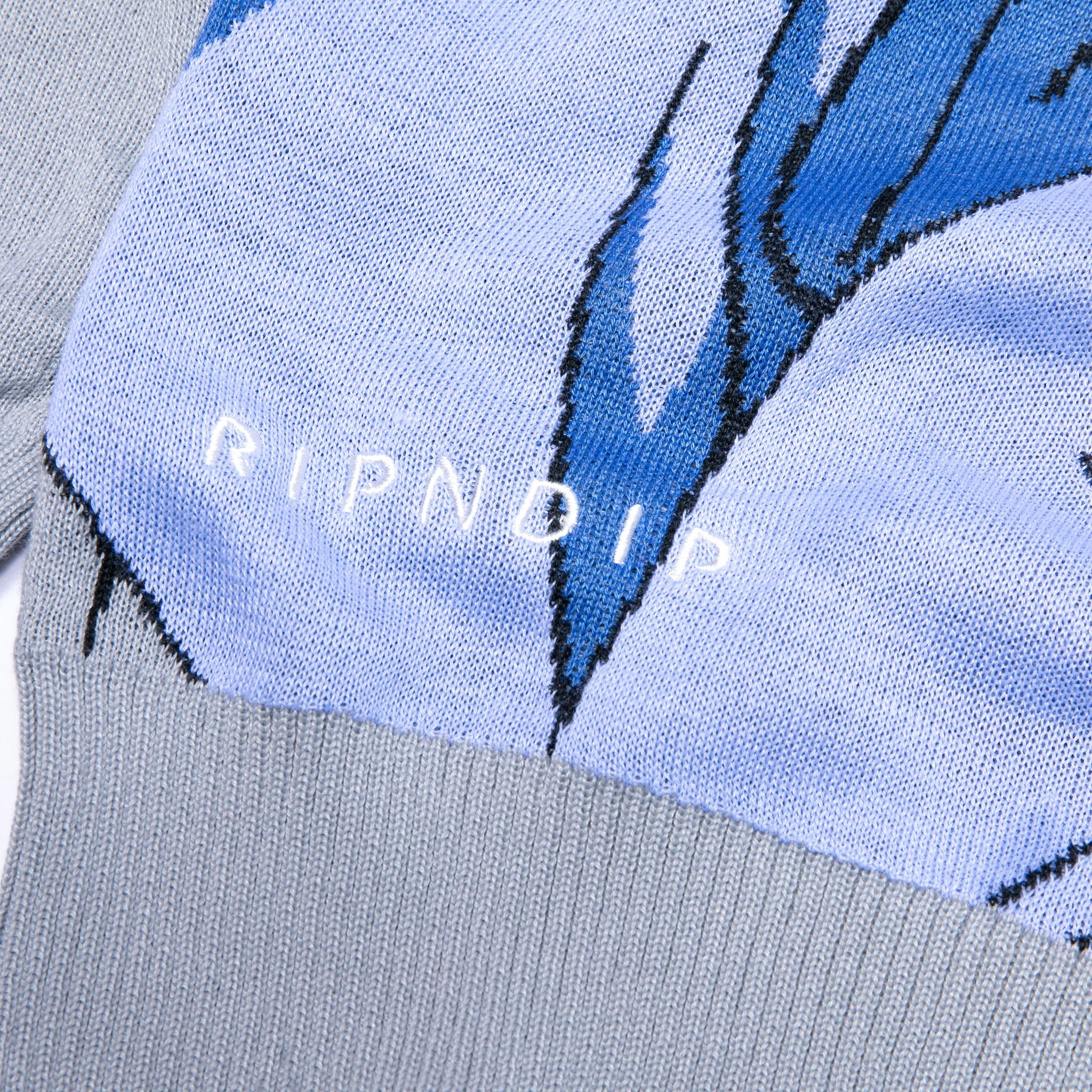 Heaven And Hell Knit Sweater (Light Blue) - Image 4