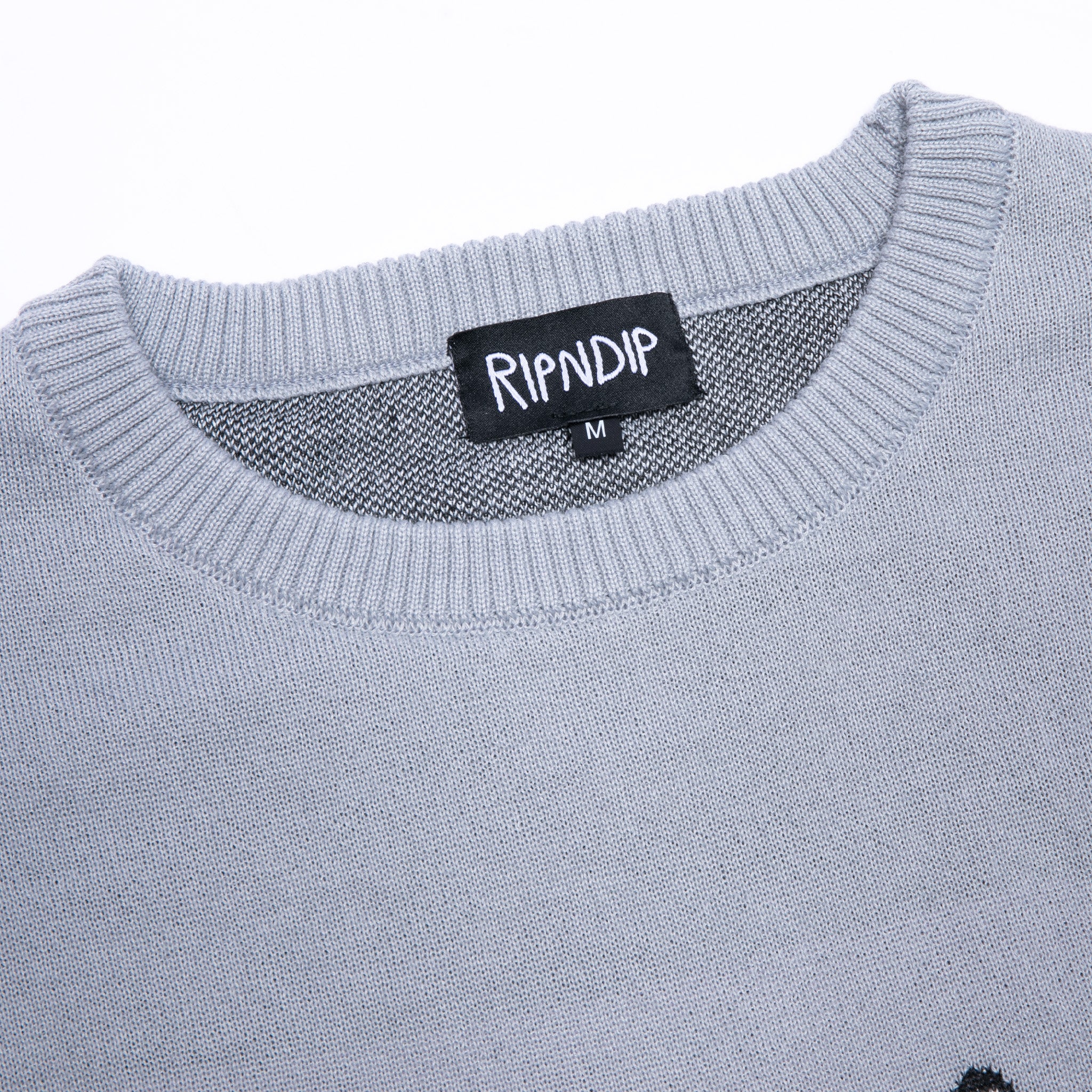 Heaven And Hell Knit Sweater (Light Blue) - Image 5