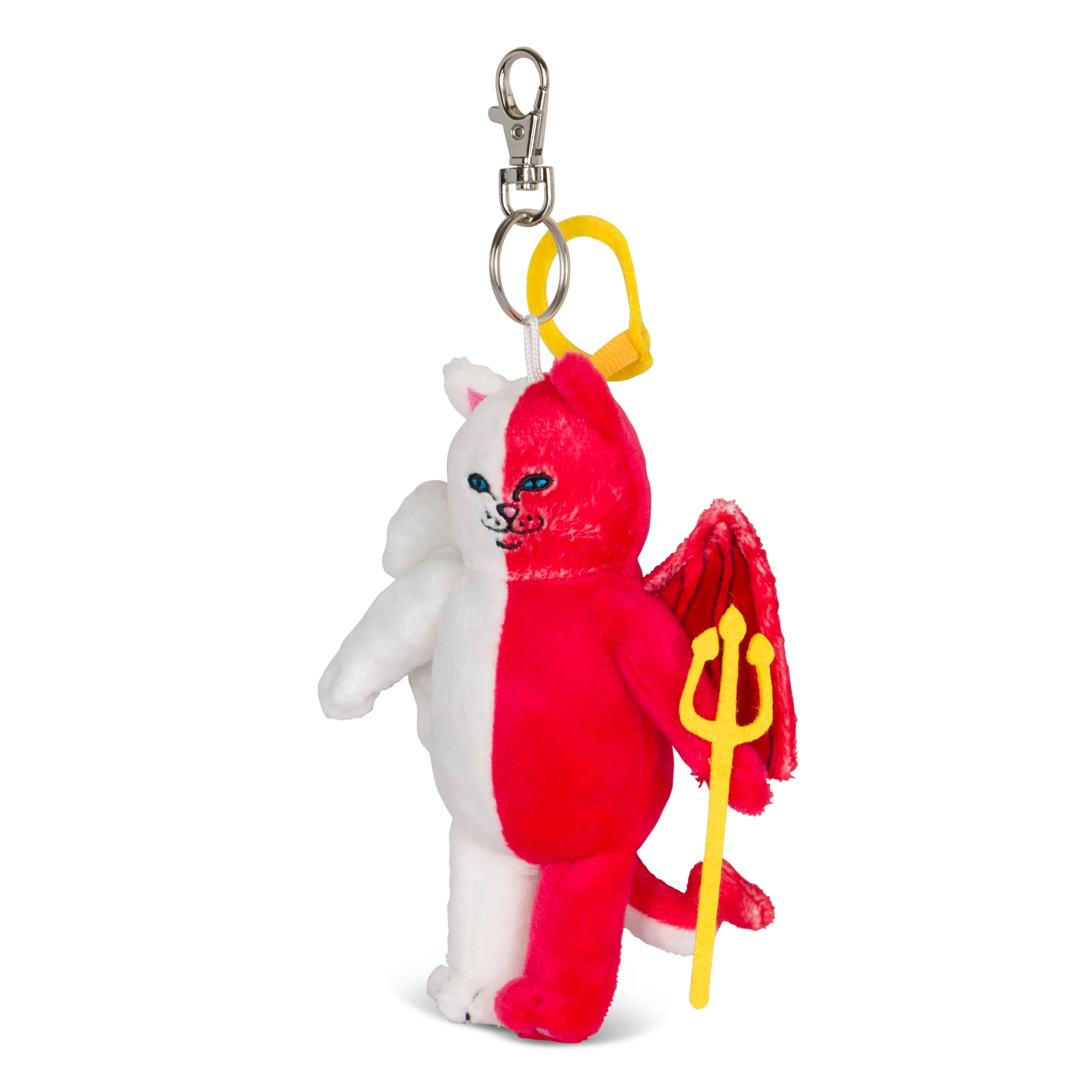 Heaven And Hell Plush Keychain (White/Red) - Image 2