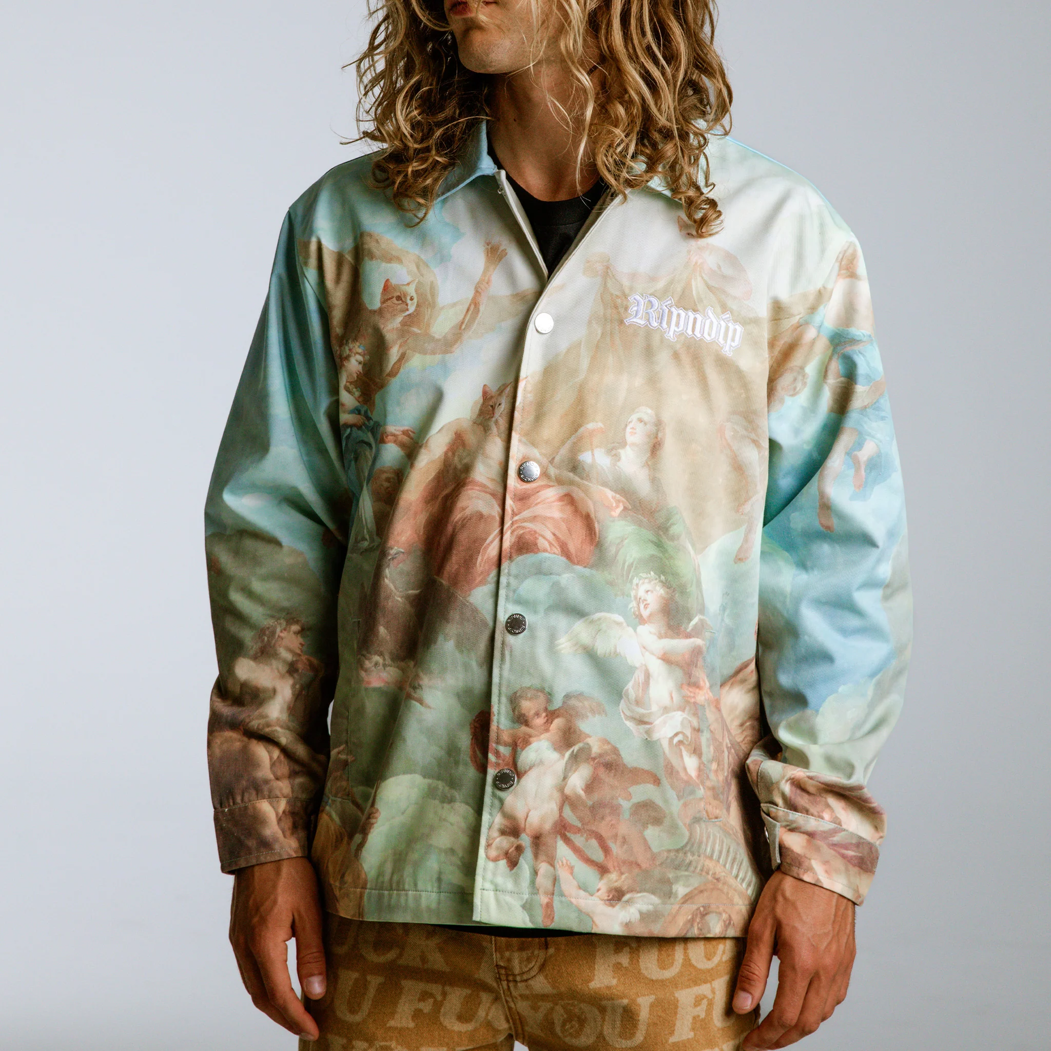 Heavens Waiting Button Up Jacket (Multi) - Image 3