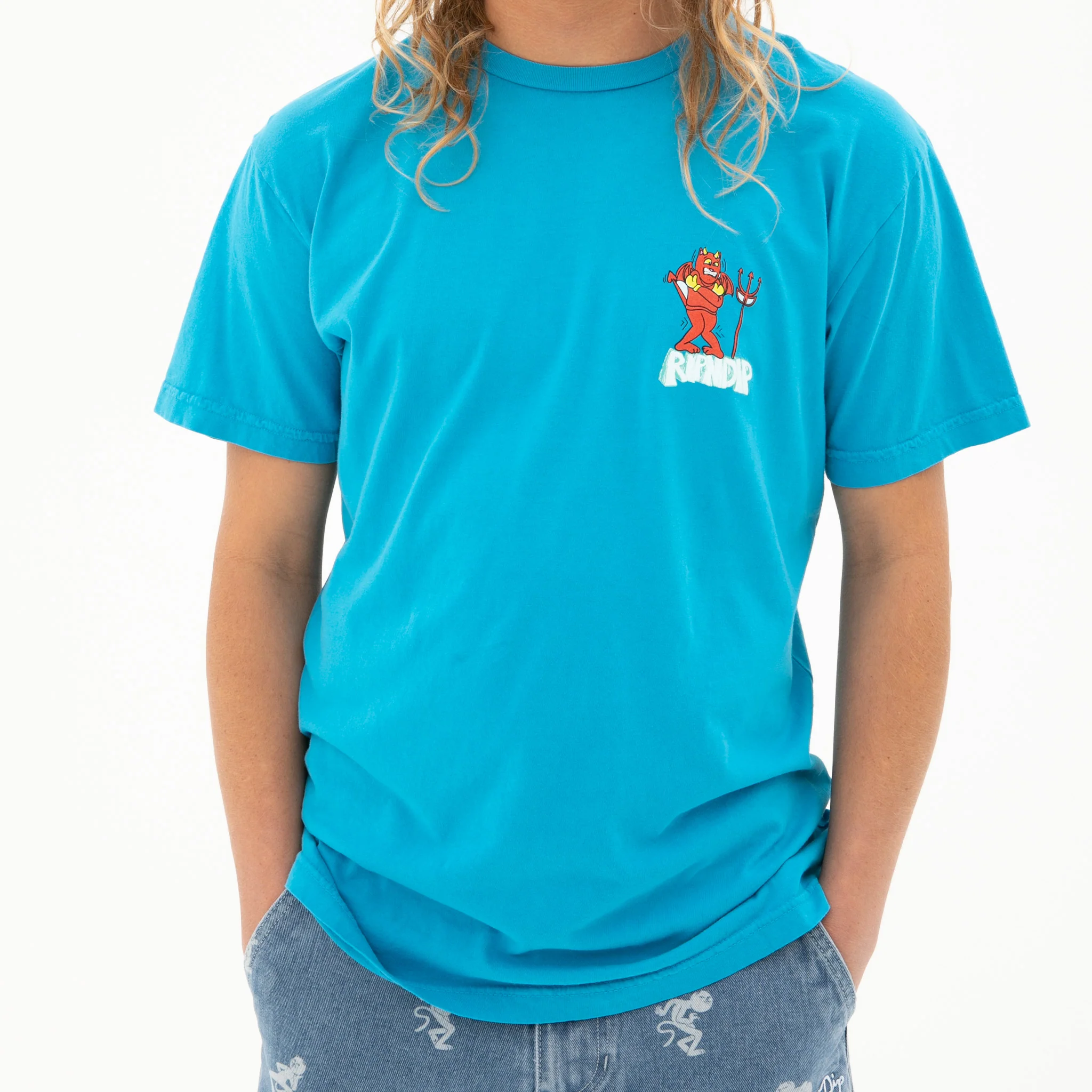 Heck Freezes Over Tee (Azure Blue) - Image 2
