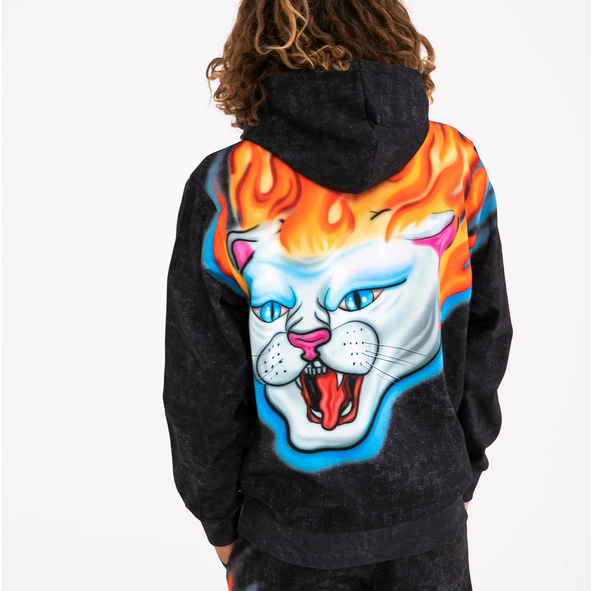 Hell Ride Hoodie (Black Mineral Wash) - Image 2